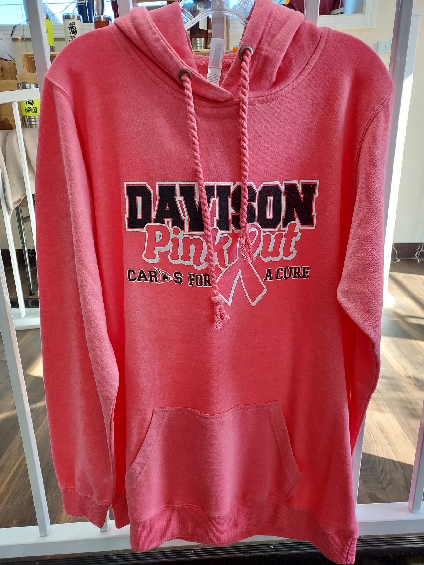 Davison Pink Out 2024 Rope Tie Hood