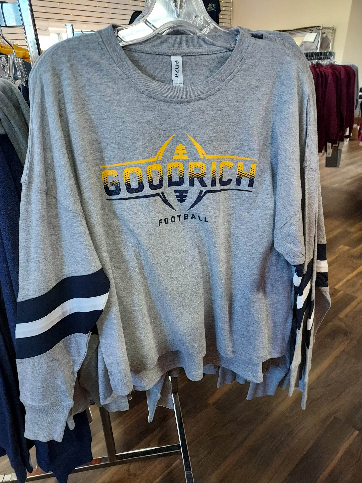 Goodrich Football Ladies Boxy Varsity Long Sleeve Tee