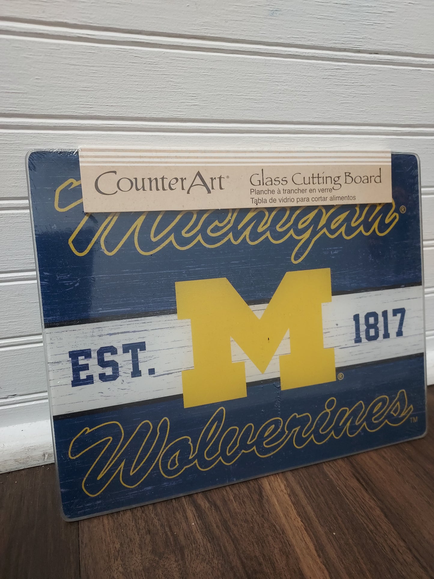 Michigan Wolverines Glass Counter Saver 10″ x 8″