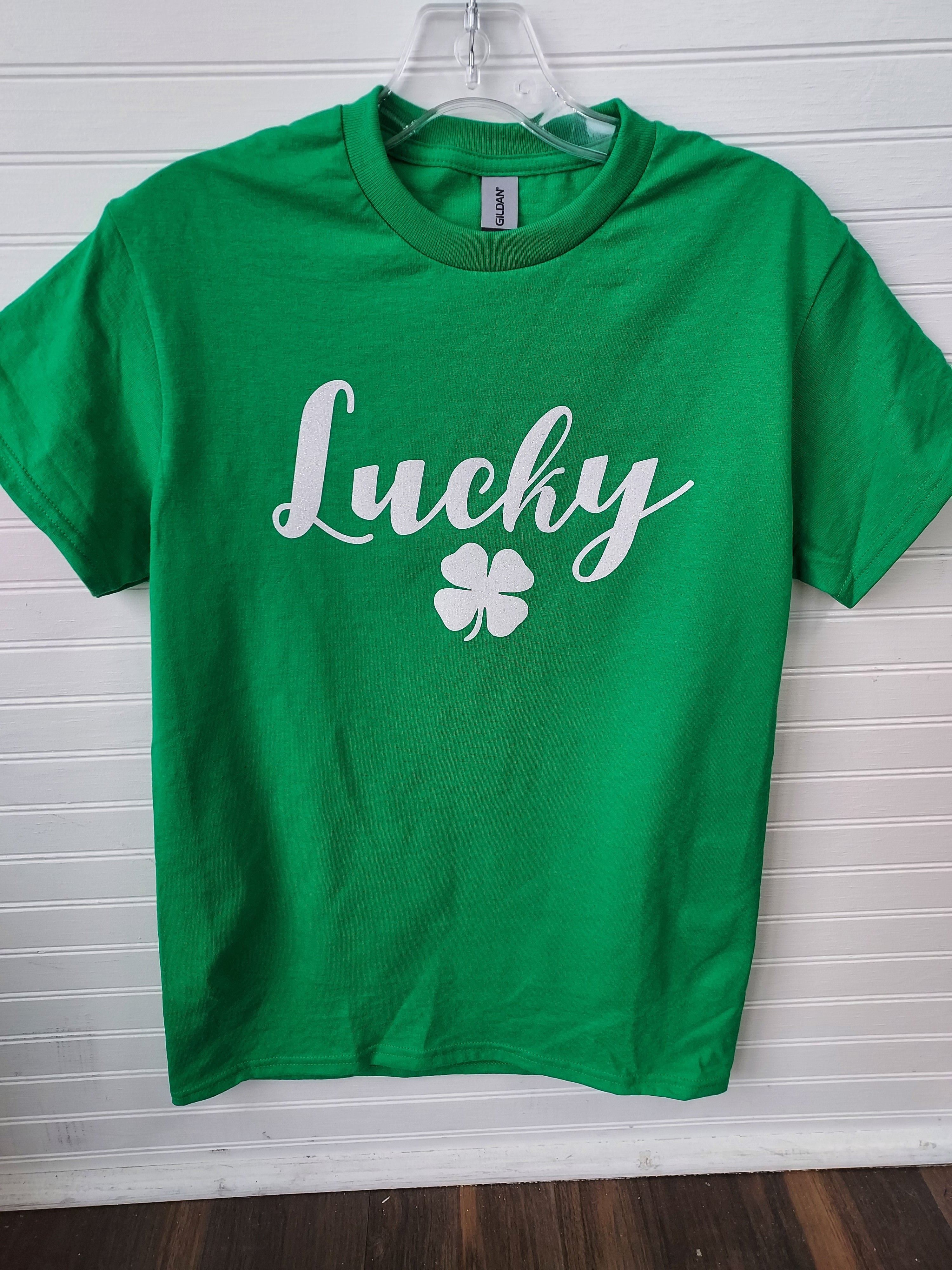 St. Patrick's LUCKY Glitter T-shirt