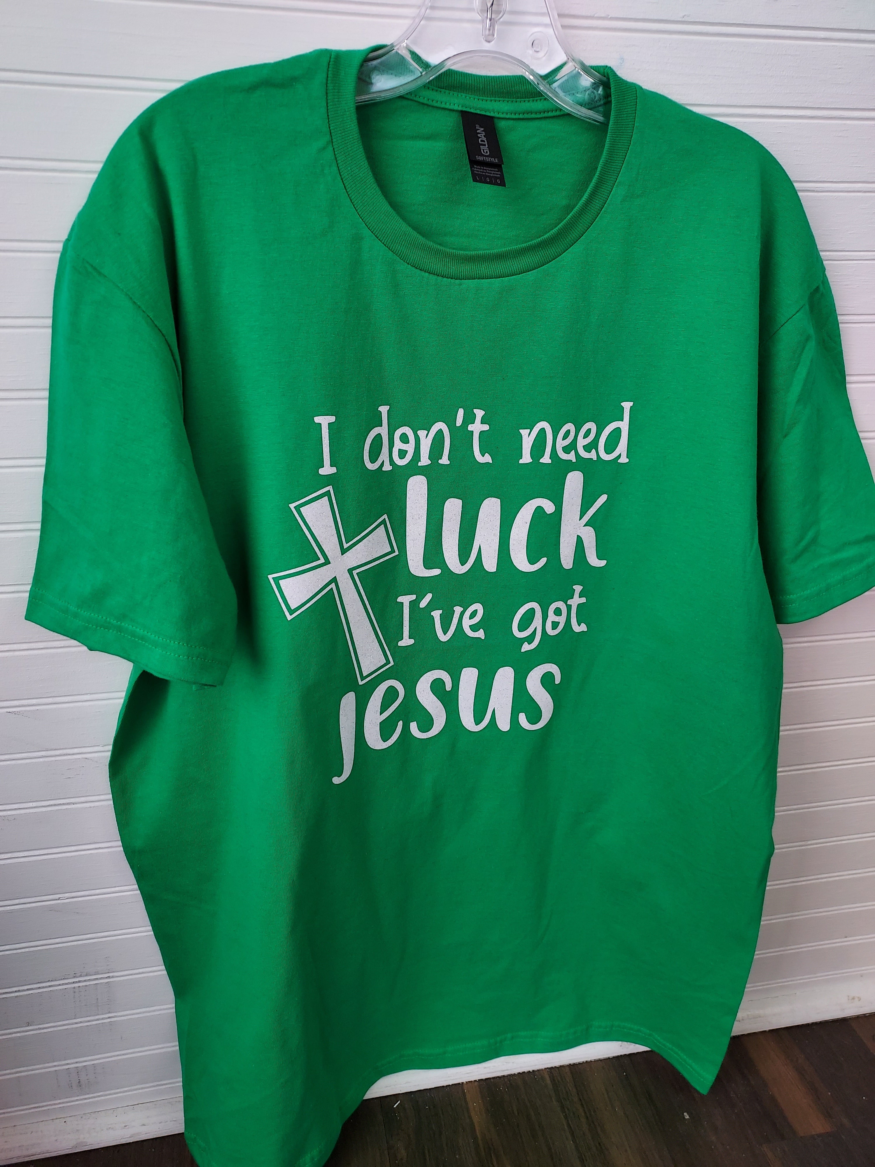 St. Patrick's I've Got Jesus Glitter T-shirt