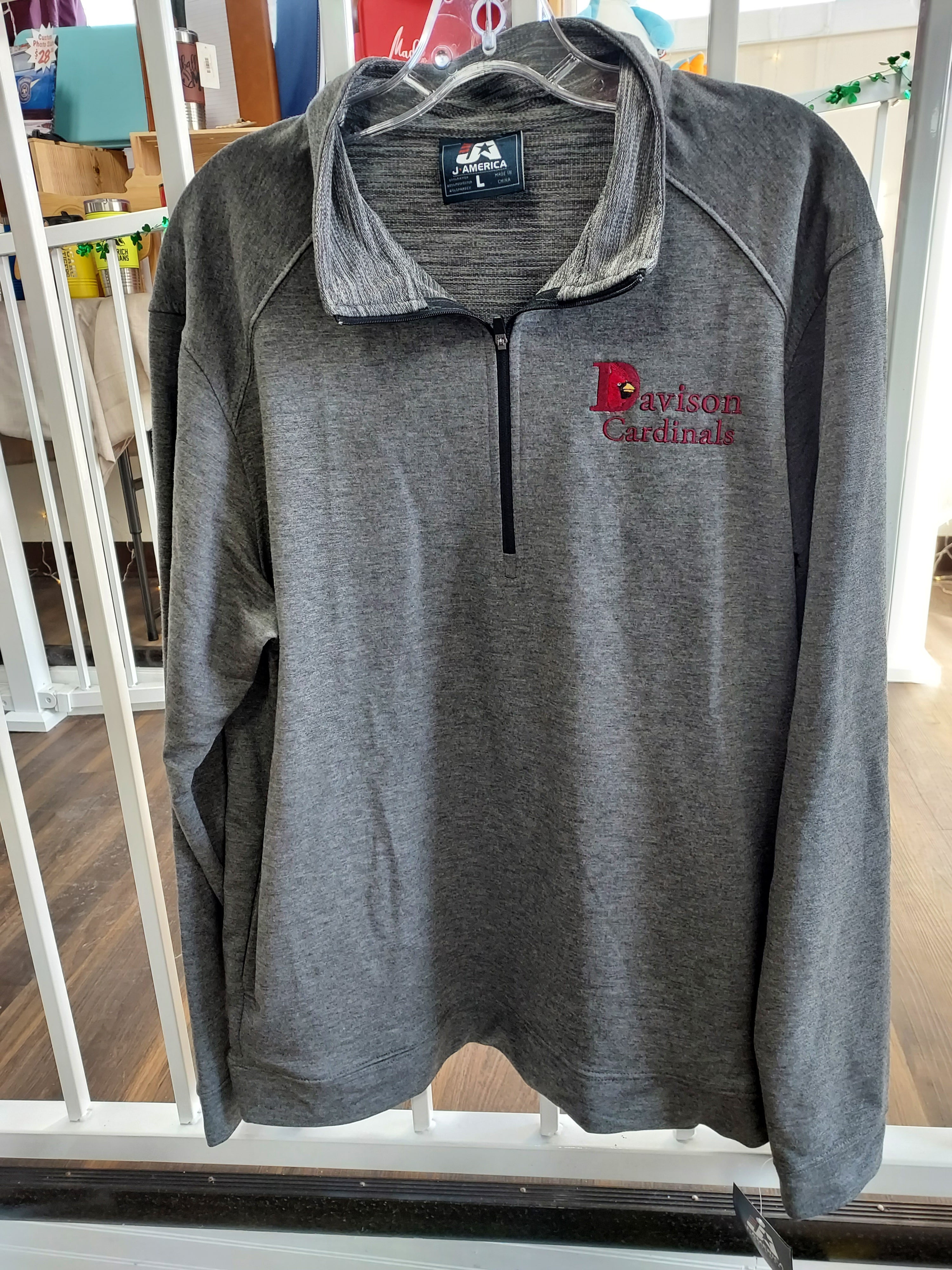 Davison Cardinals Omega Stretch Quarter-Zip Pullover