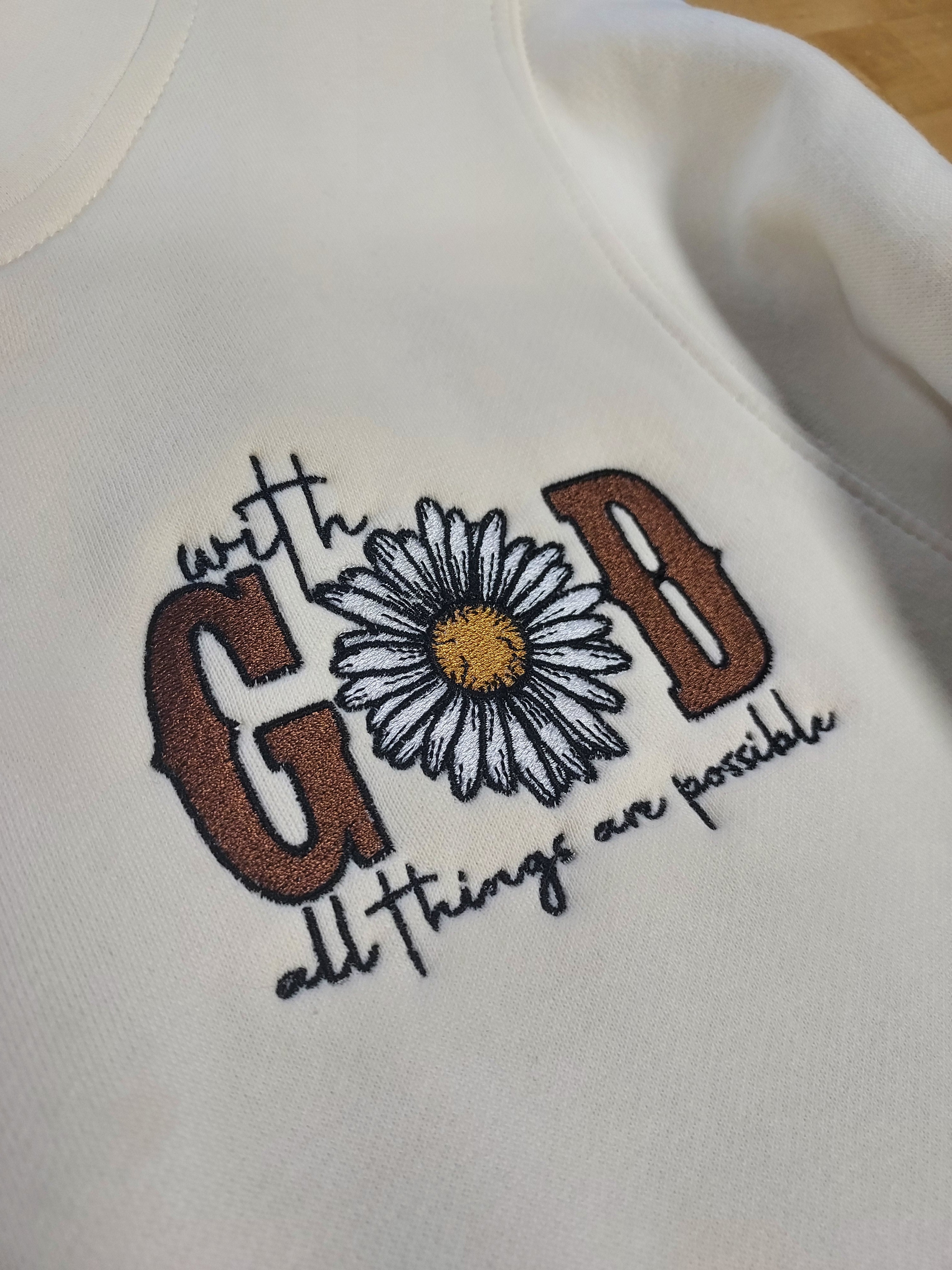 With God All Things Are Possible Ladies Rockridge 1/4 Zip