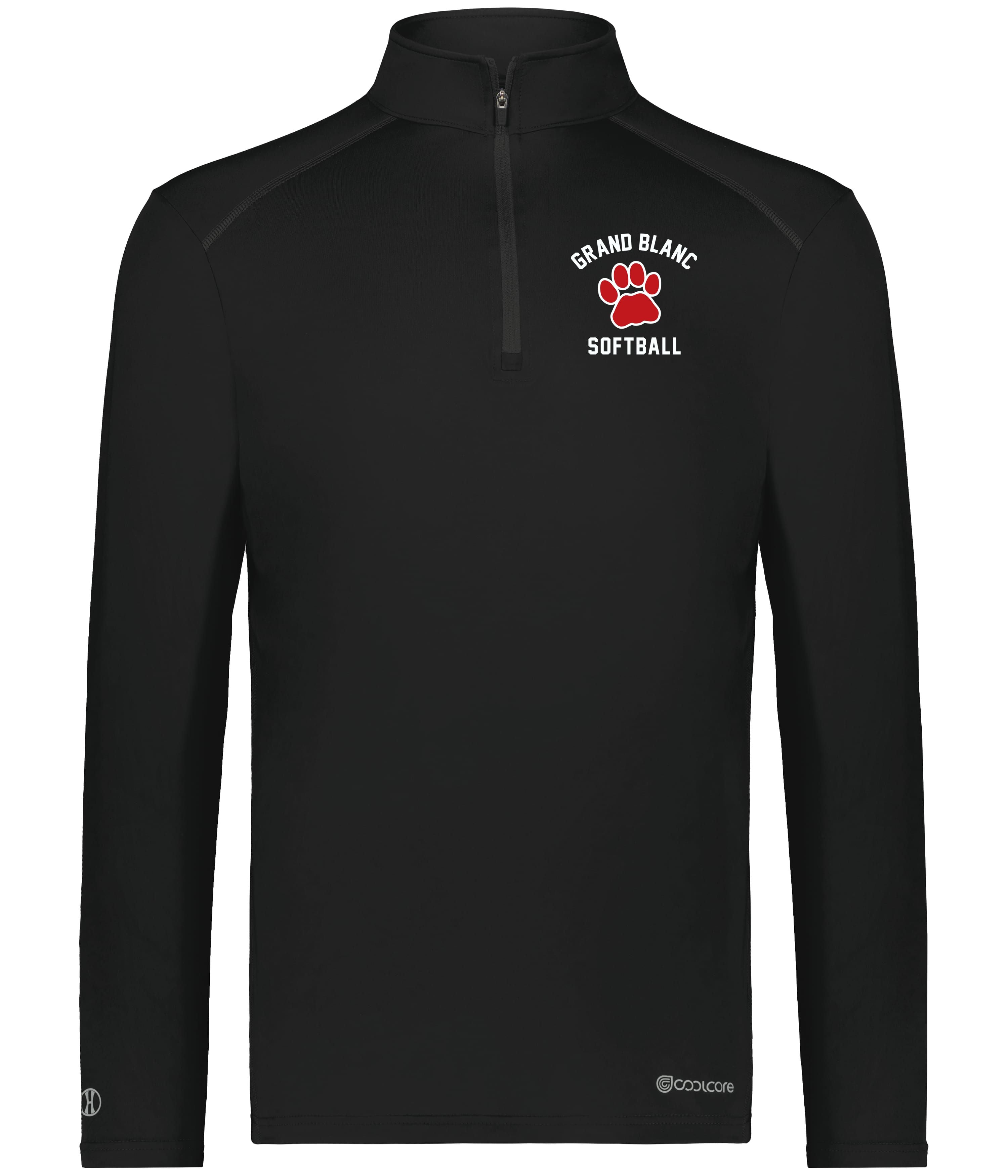Grand Blanc Softball Cool Core 1/4 Zip Pullover