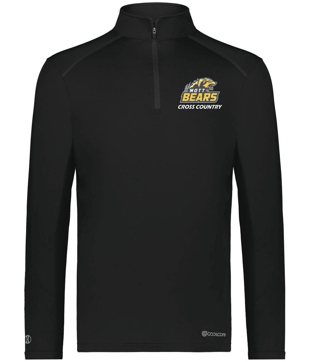 Mott Cross Country Cool Core Embroidered 1/4 Zip Pullover