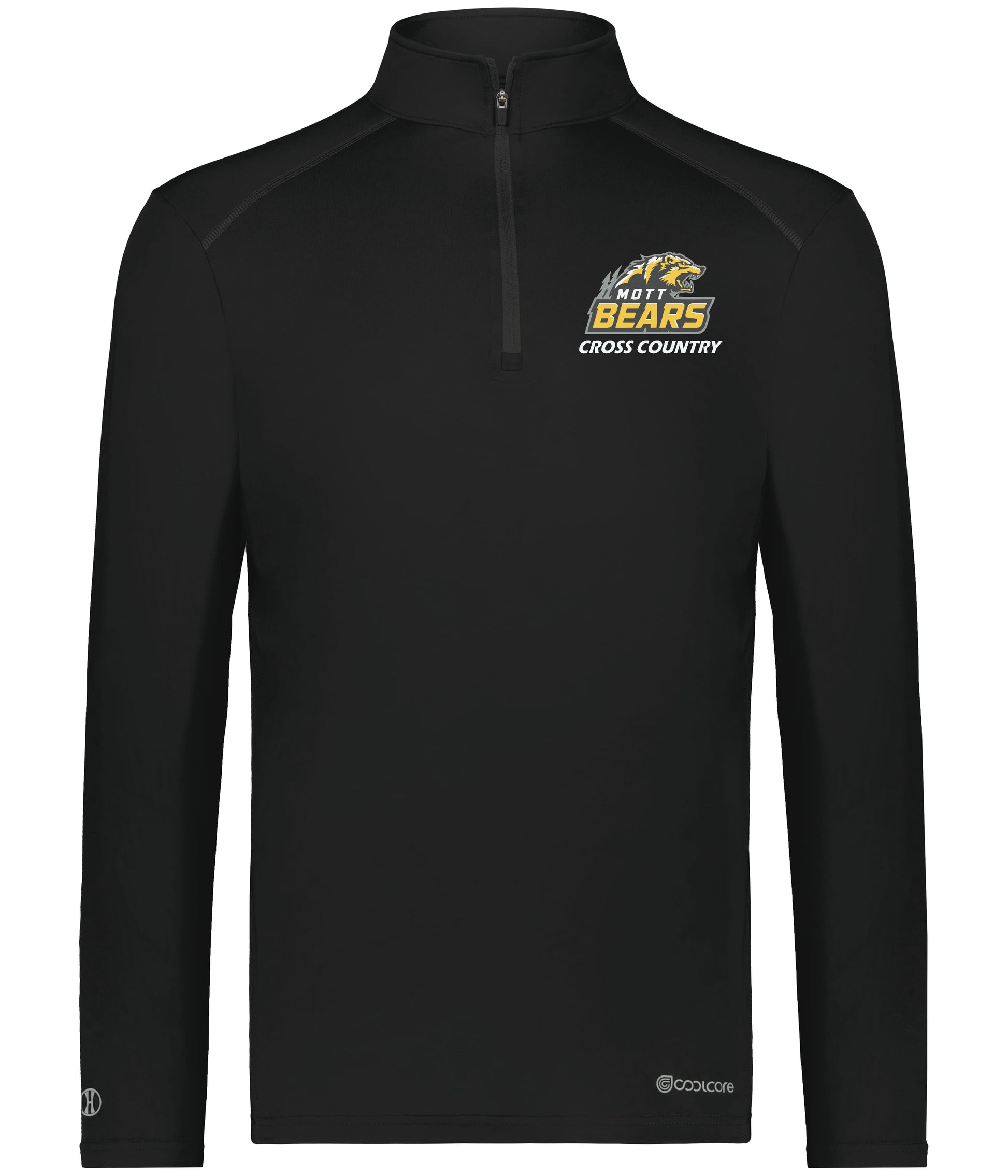 Mott Cross Country Cool Core Embroidered 1/4 Zip Pullover