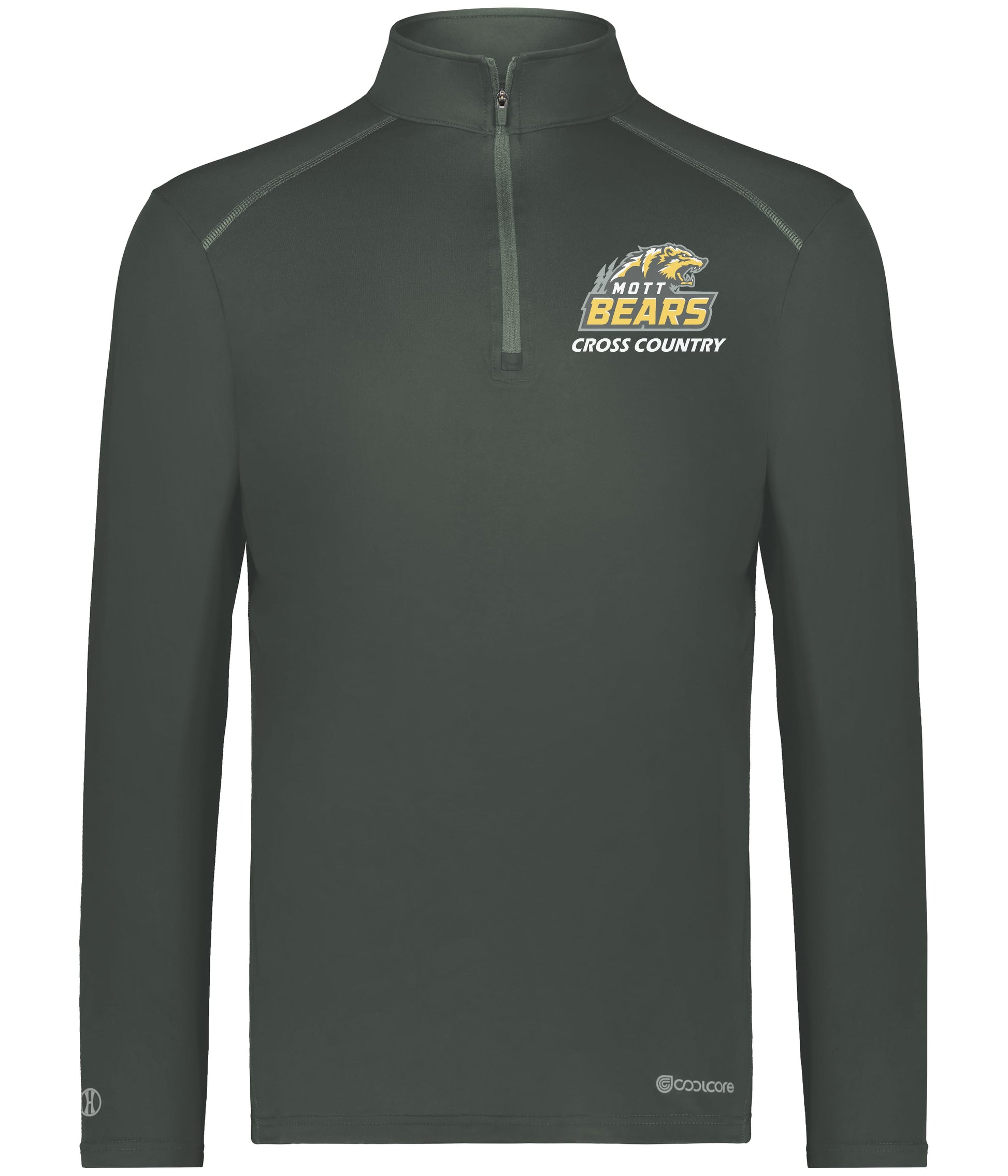 Mott Cross Country Cool Core Embroidered 1/4 Zip Pullover