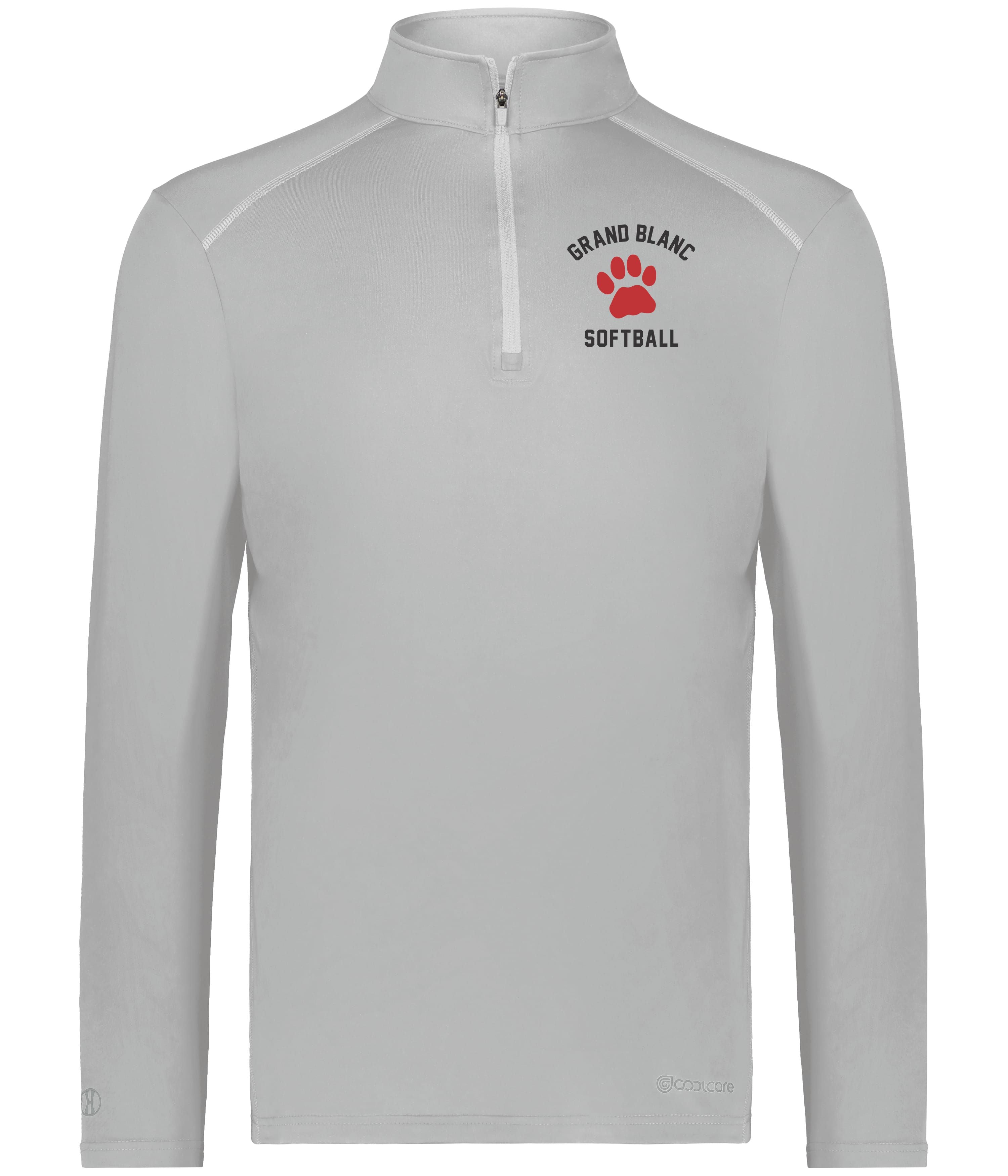 Grand Blanc Softball Cool Core 1/4 Zip Pullover
