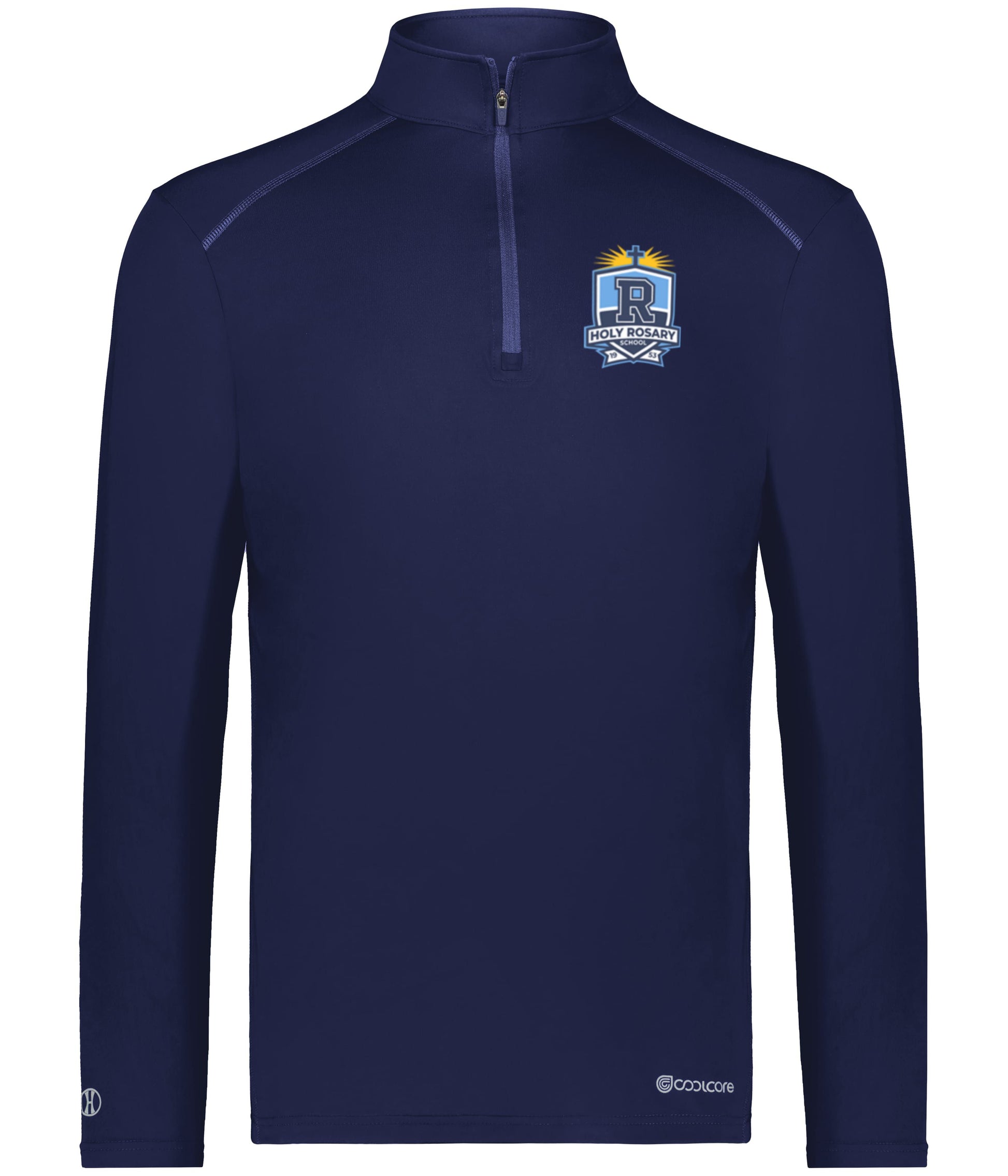 Holy Rosary Cool Core Embroidered 1/4 Zip Pullover