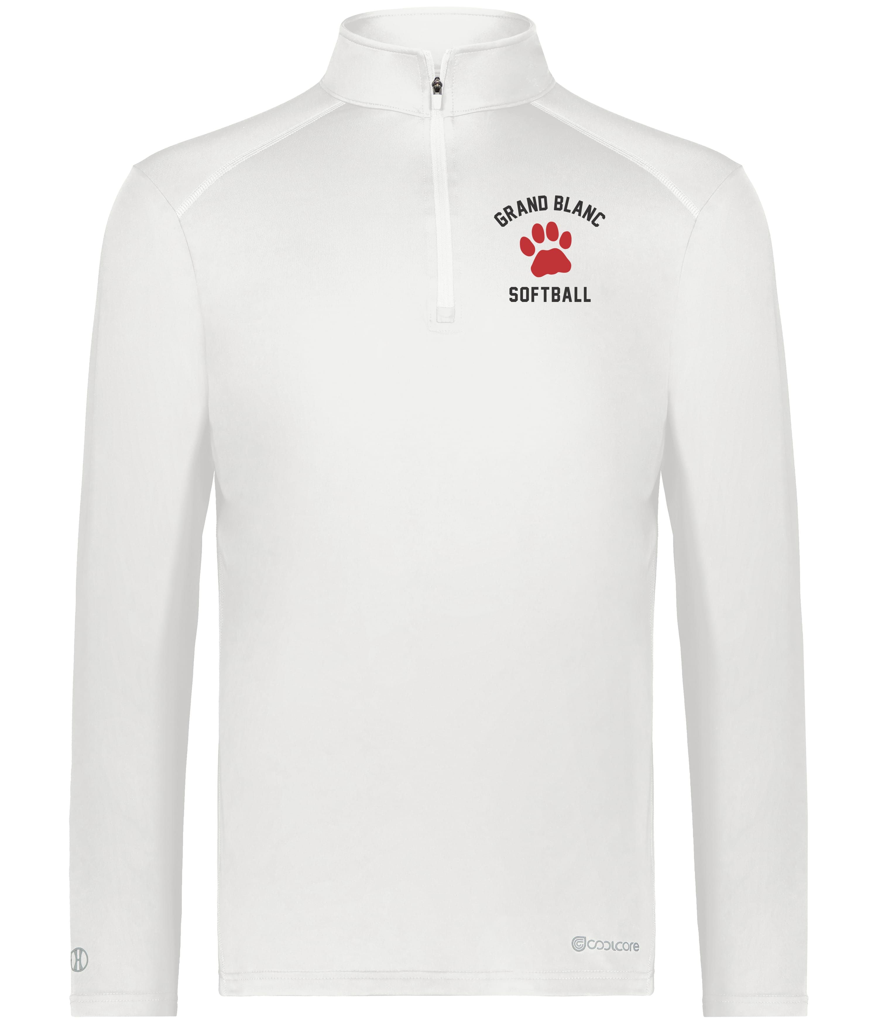 Grand Blanc Softball Cool Core 1/4 Zip Pullover