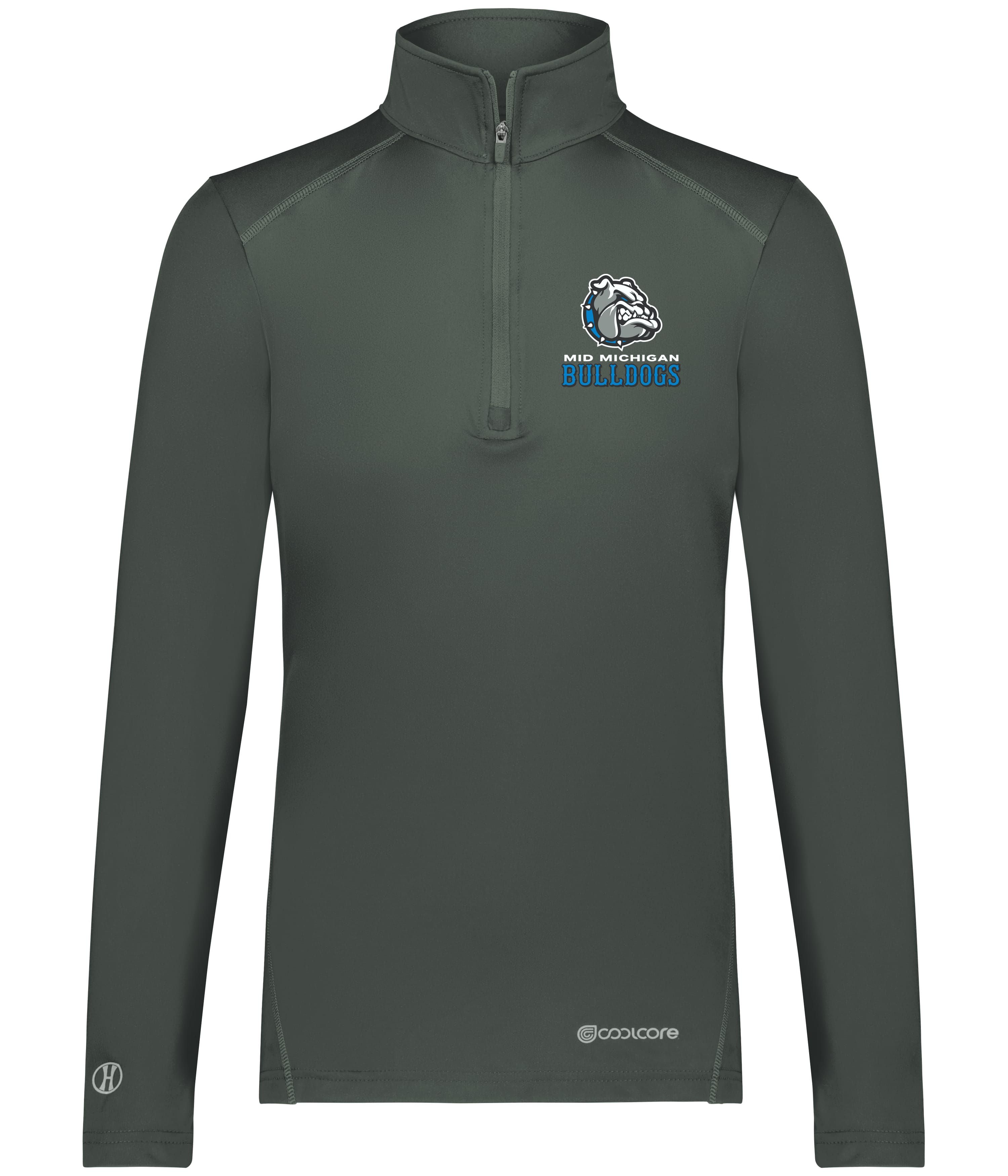 Mid Michigan Bulldogs Cool Core 1/4 Zip Pullover