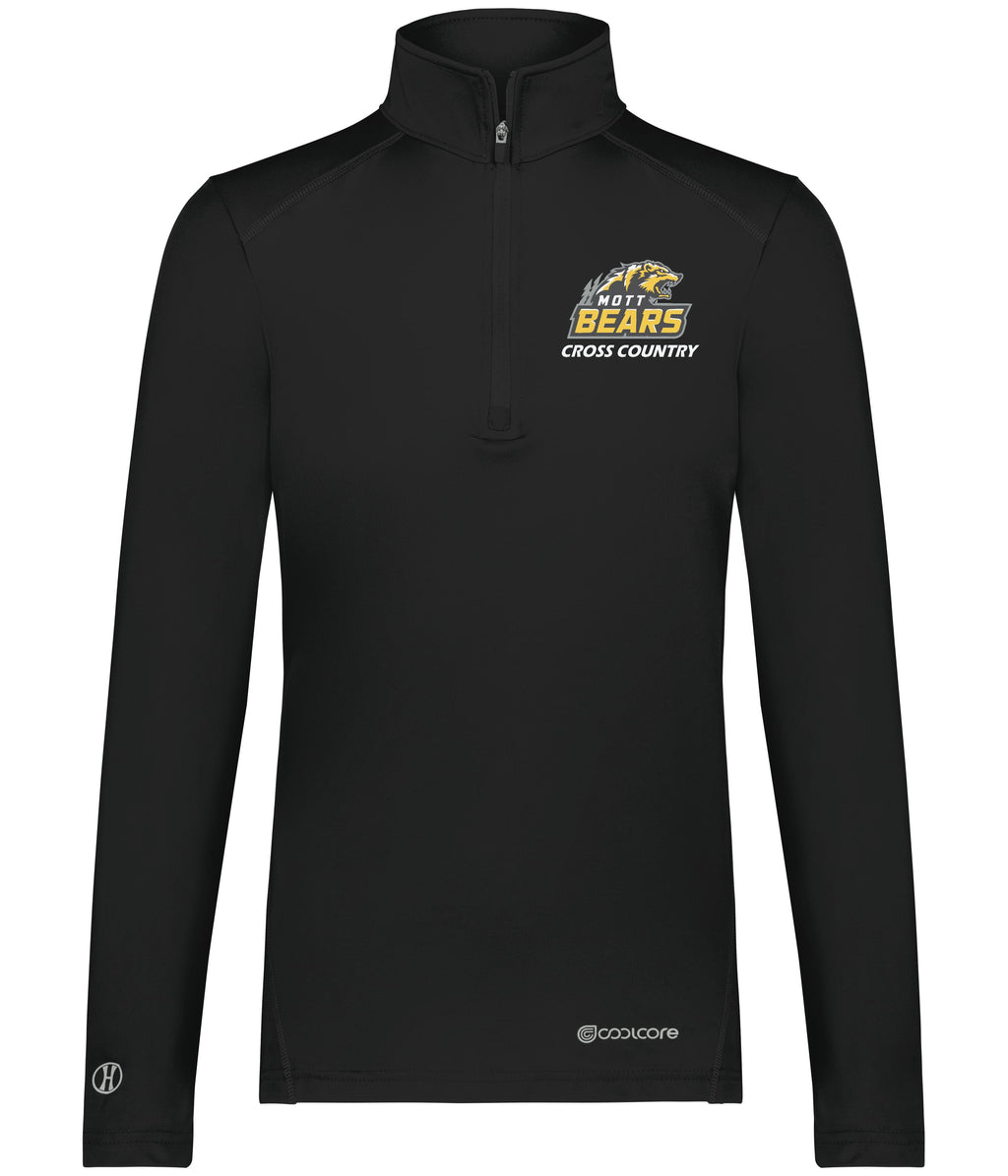 Mott Cross Country Cool Core Embroidered 1/4 Zip Pullover