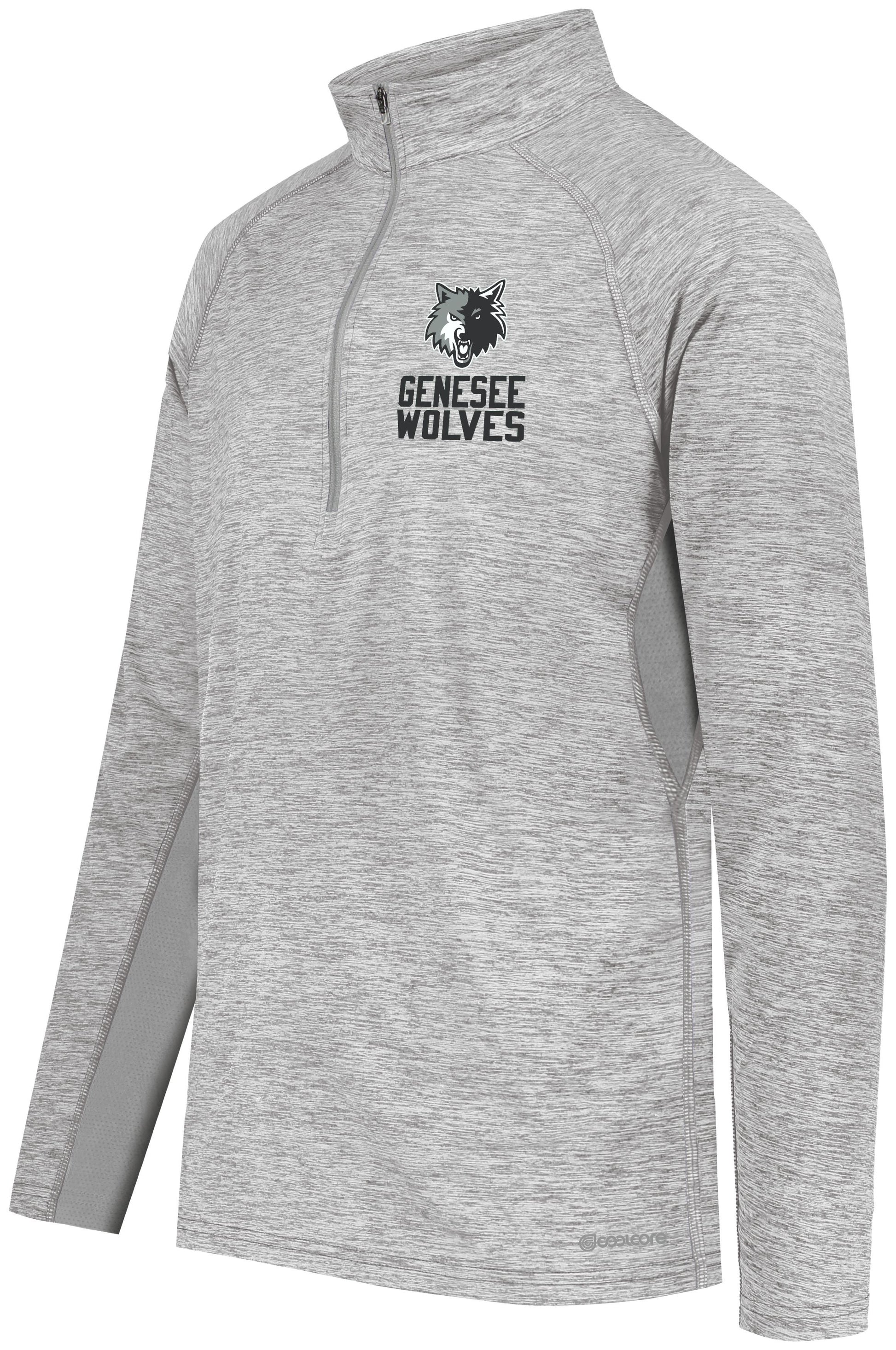 Genesee Wolves Cool Core Performance 1/2 Zip - GWPTO
