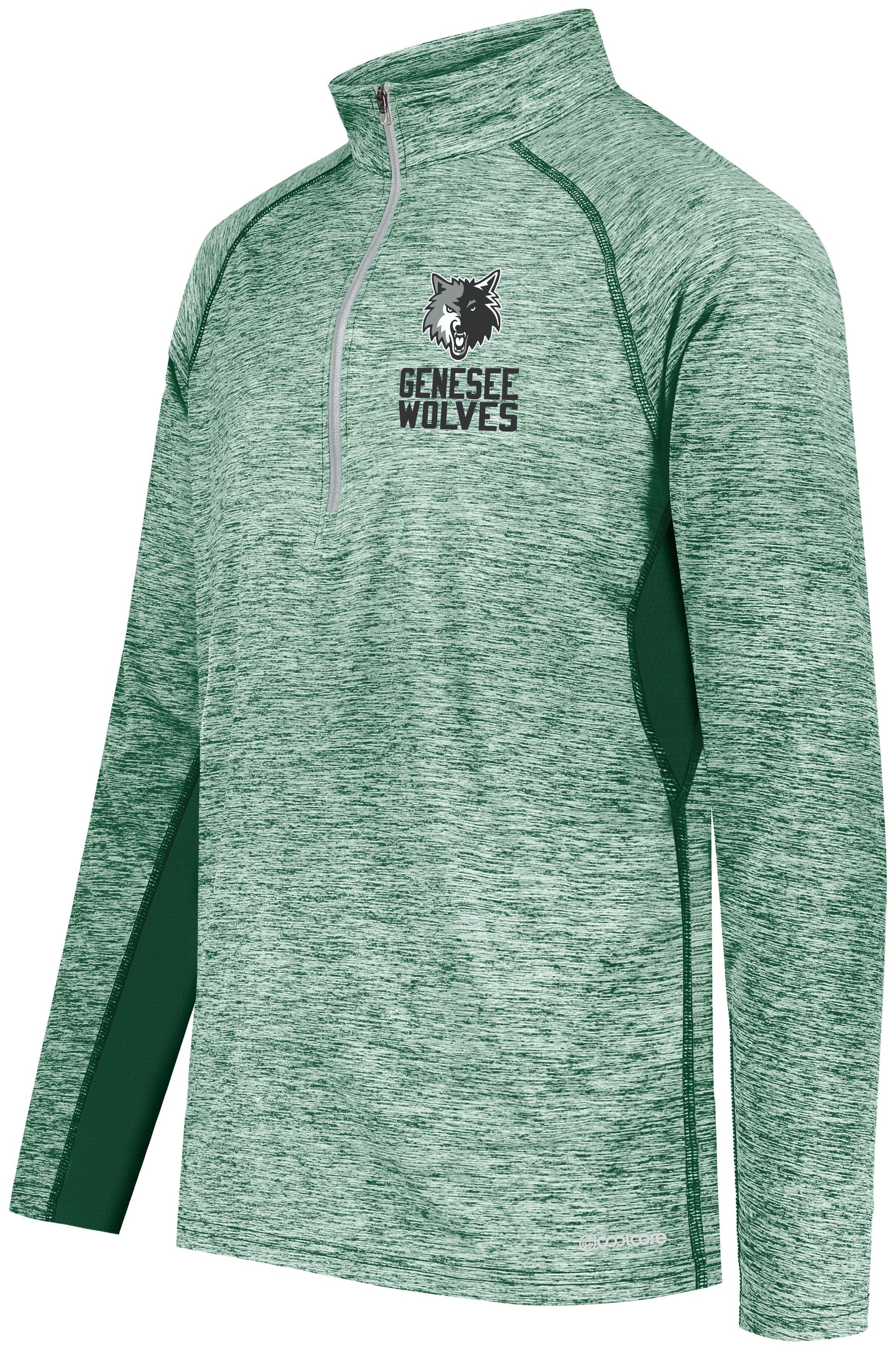 Genesee Wolves Cool Core Performance 1/2 Zip - GWPTO