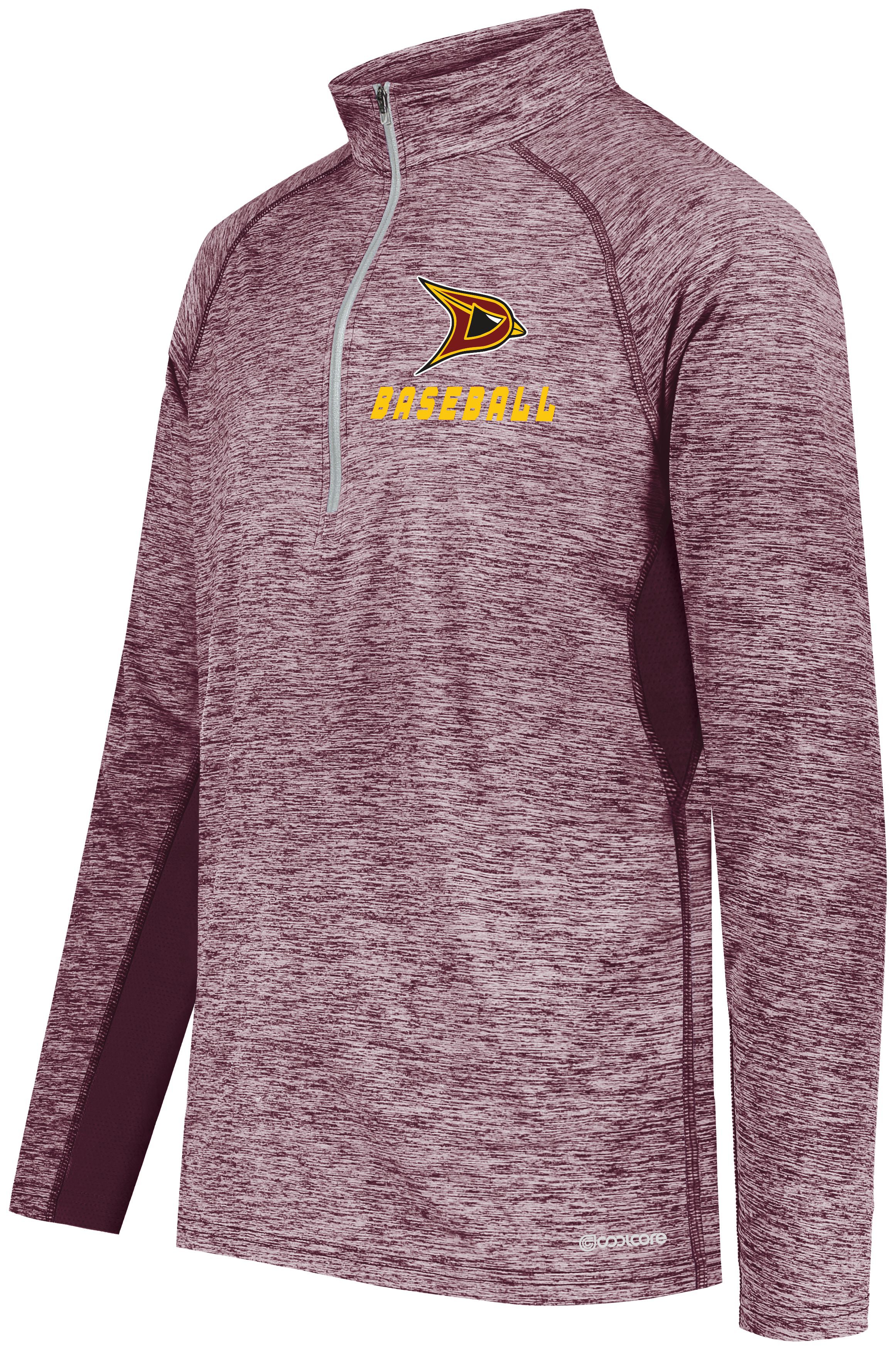 Davison Baseball Cool Core Performance 1/2 Zip
