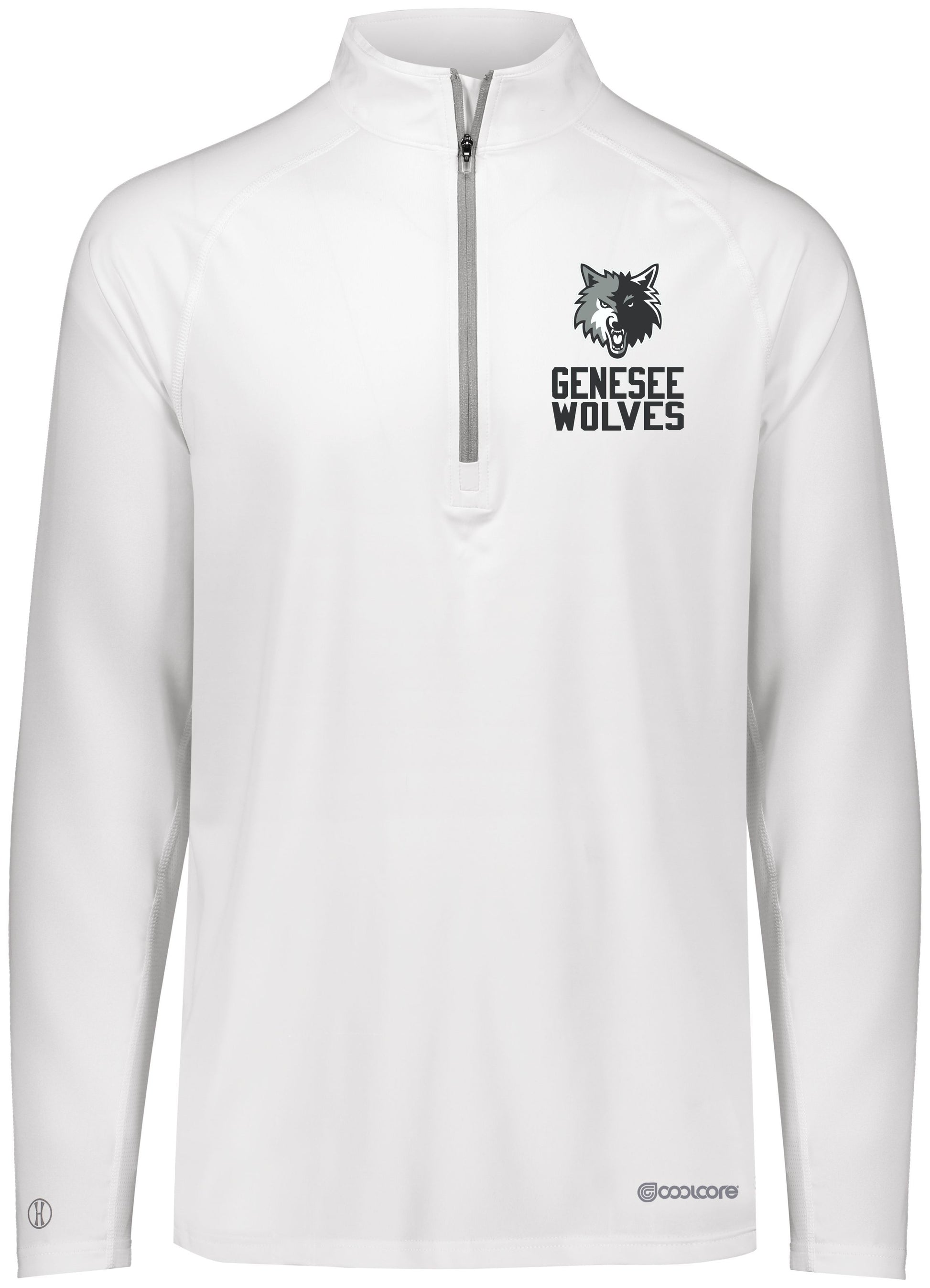 Genesee Wolves Cool Core Performance 1/2 Zip - GWPTO
