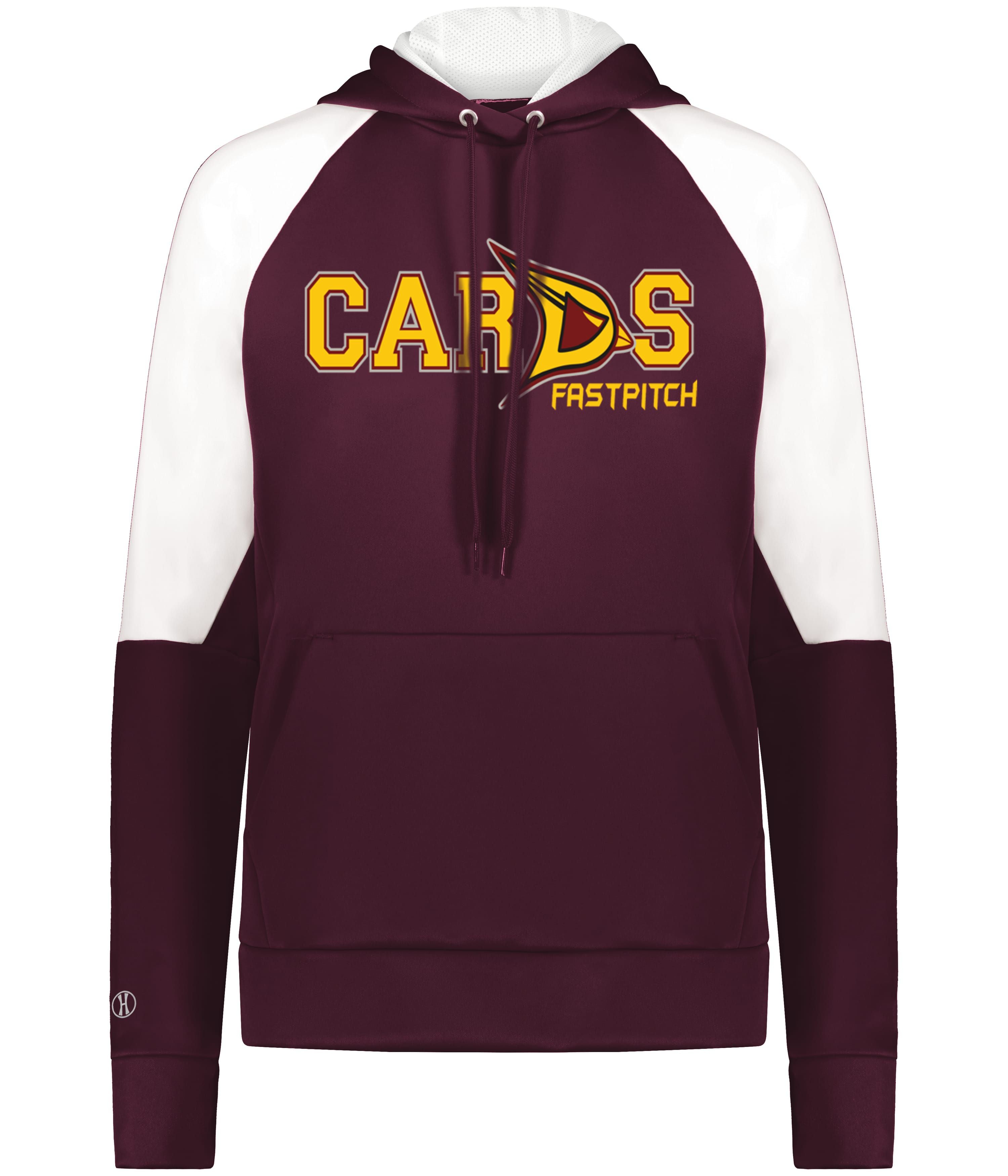 Cards Fastpitch Momentum Fleece Hood