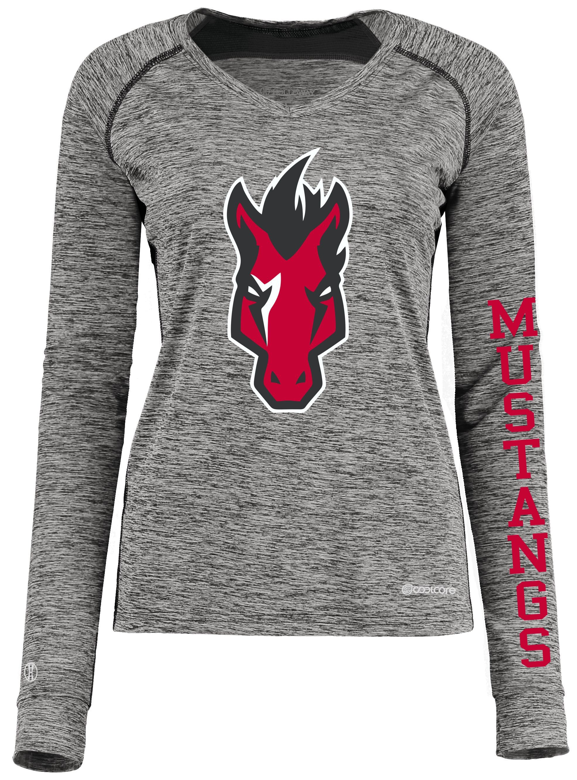 Mustangs Ladies Electrify CoolCore Long Sleeve