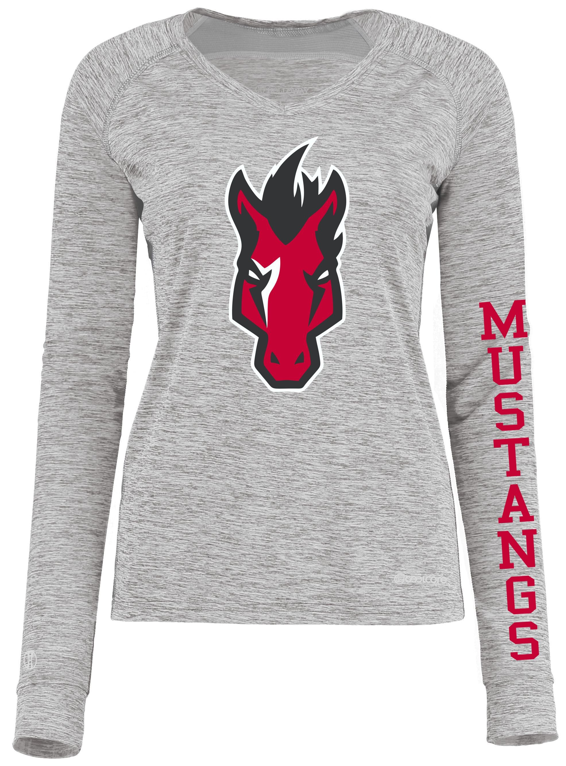 Mustangs Ladies Electrify CoolCore Long Sleeve