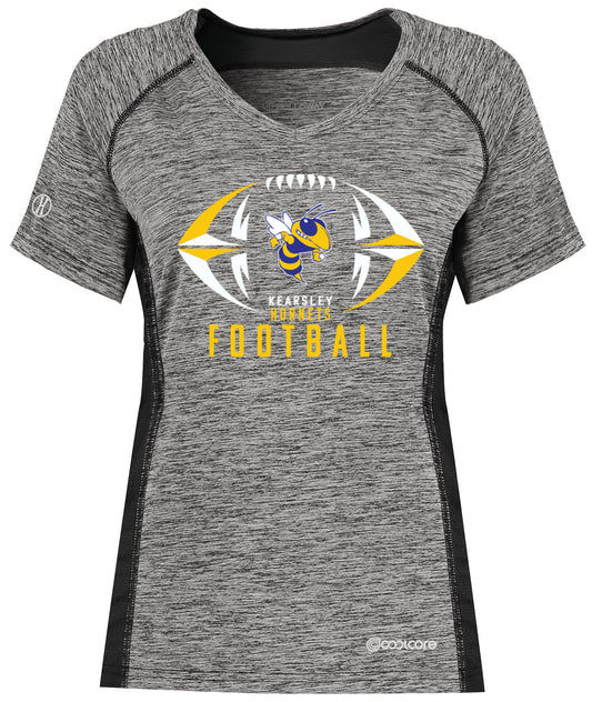 Kearsley Football Ladies CoolCore Performance V-Neck T shirt