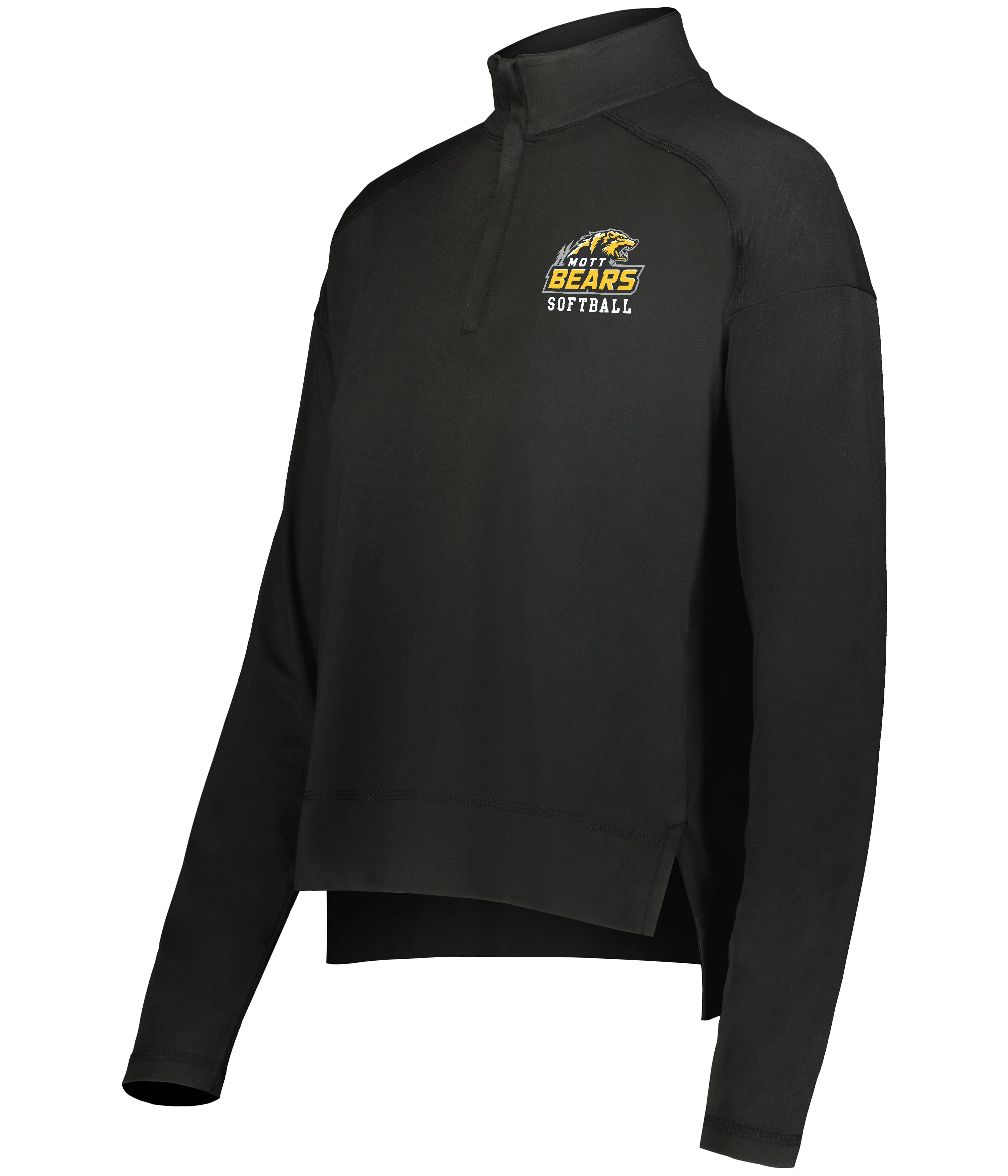 Mott CC Softball Ladies Embroidered Ventura 1/4 Zip Pullover