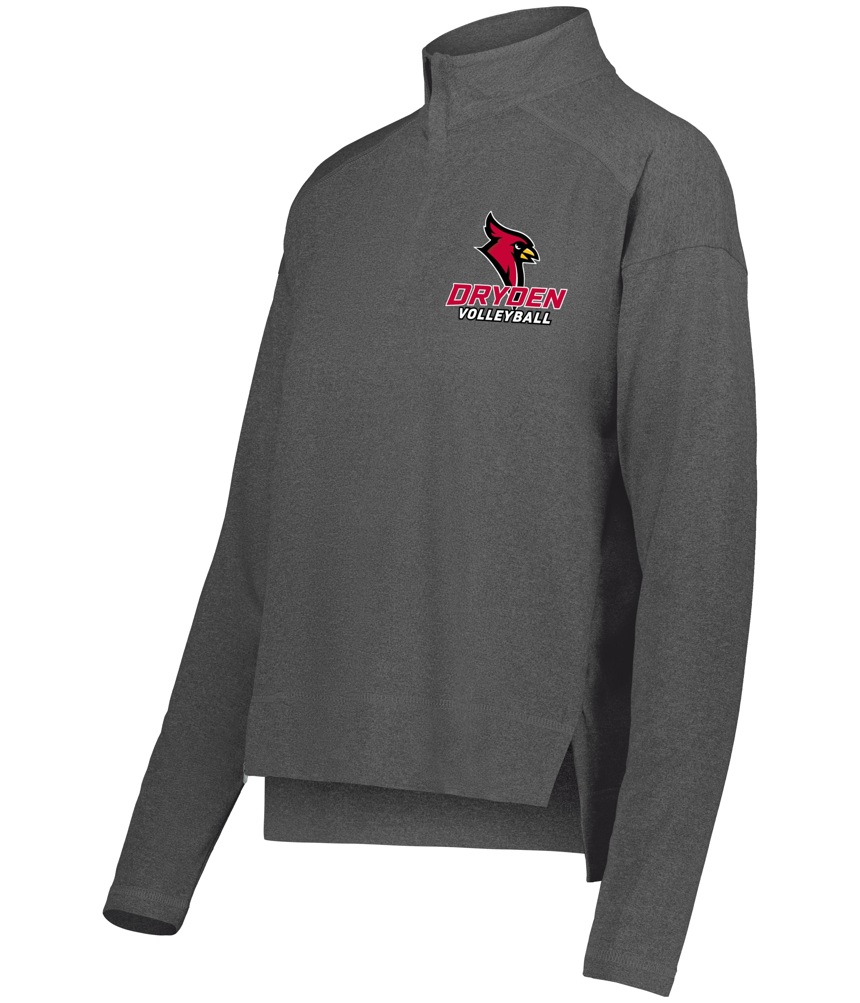 Dryden Volleyball Ladies Embroidered Ventura 1/4 Zip Pullover