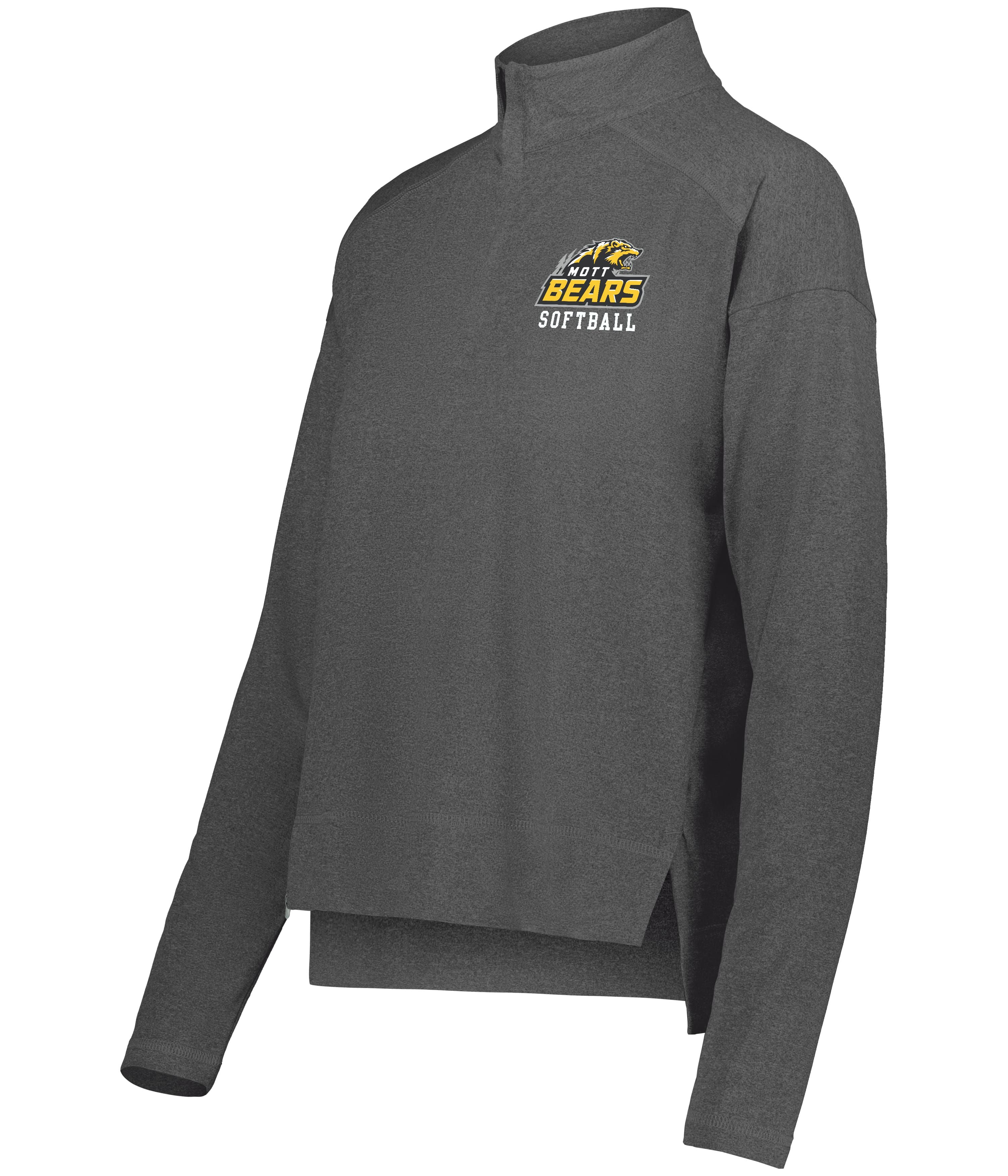 Mott CC Softball Ladies Embroidered Ventura 1/4 Zip Pullover