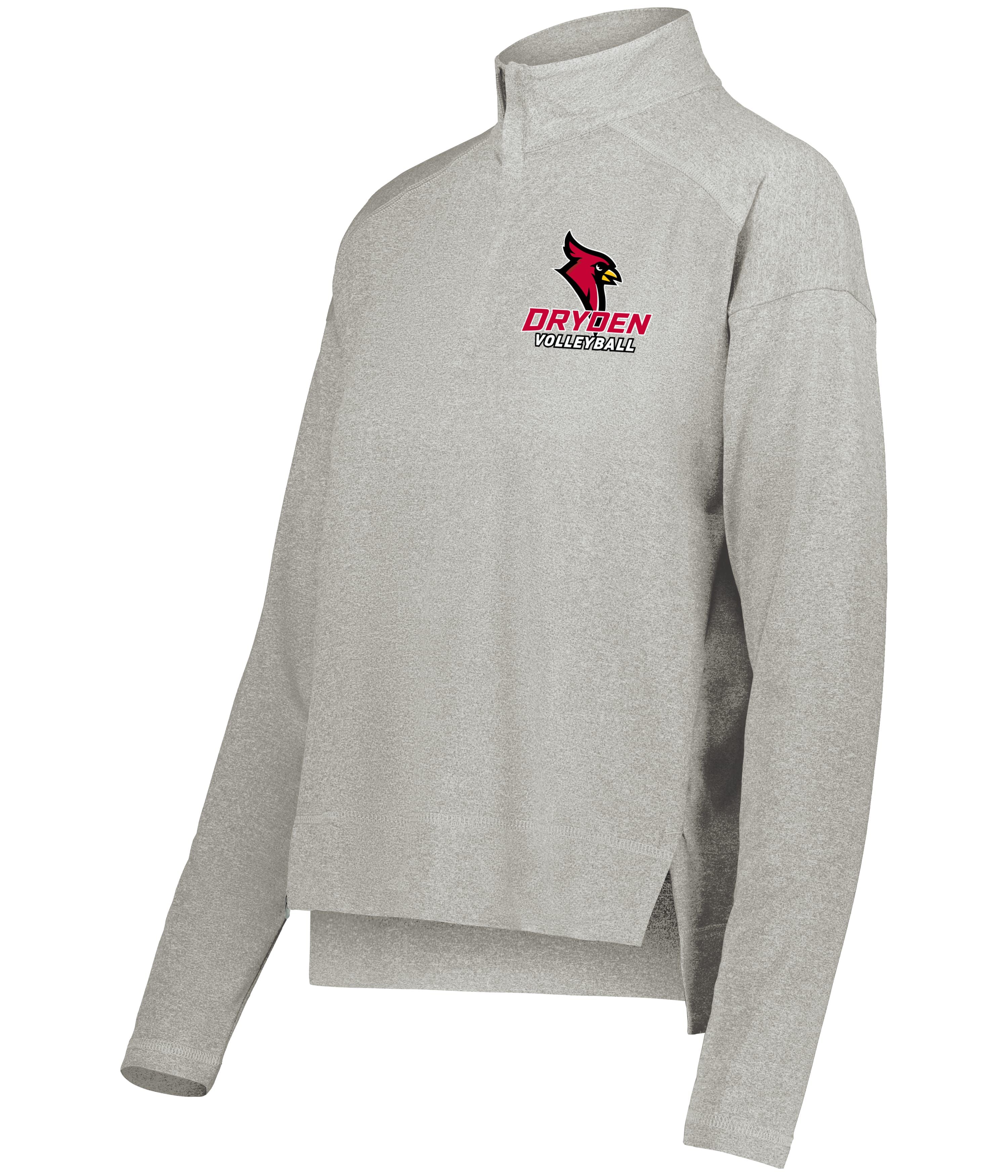 Dryden Volleyball Ladies Embroidered Ventura 1/4 Zip Pullover