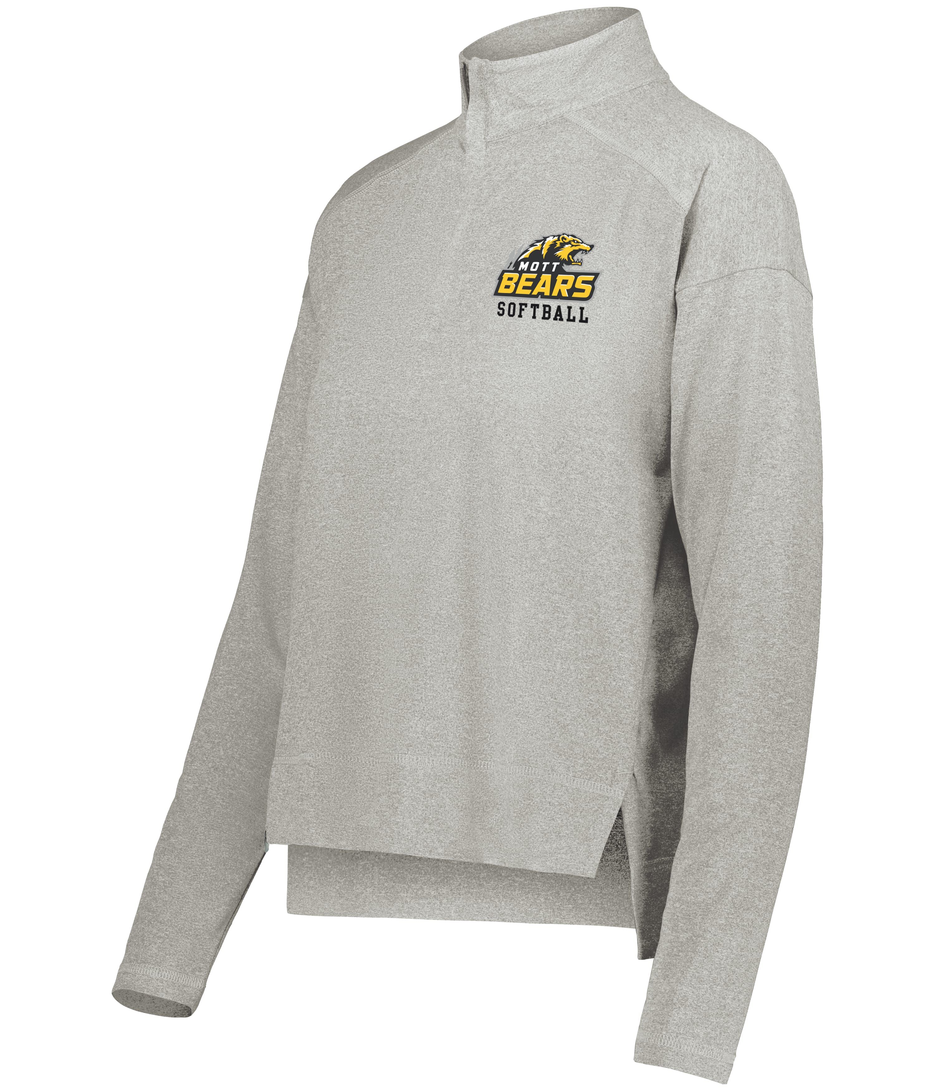 Mott CC Softball Ladies Embroidered Ventura 1/4 Zip Pullover