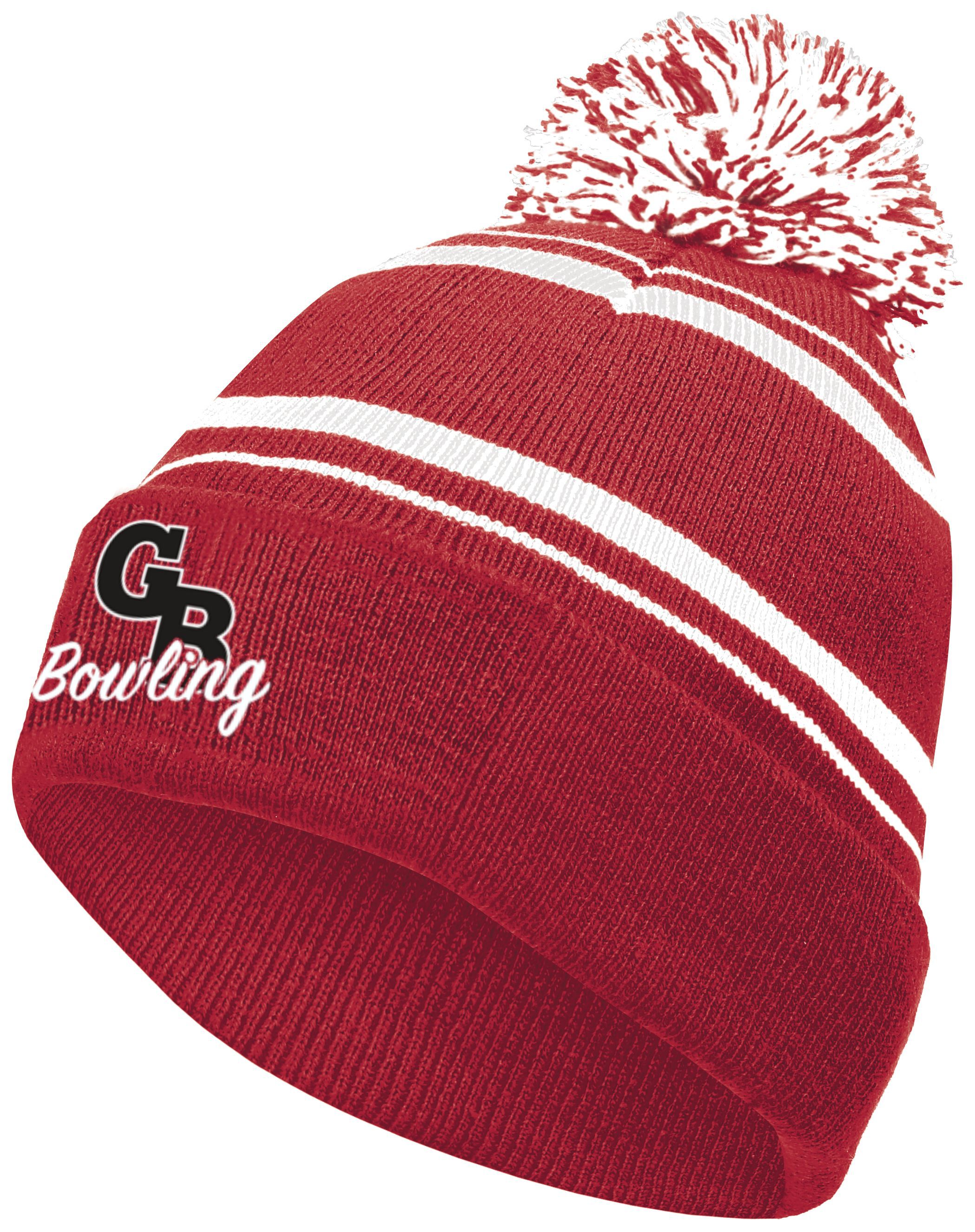 Grand Blanc Bowling 2 Color Stripe Beanie