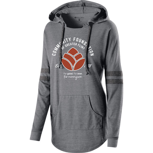 Community Foundation of Greater Flint Ladies Hooded Low Key Pullover