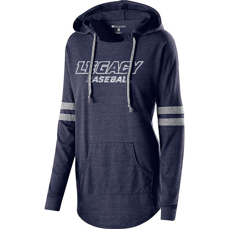 Legacy Baseball Glitter Ladies Hooded Low Key Pullover