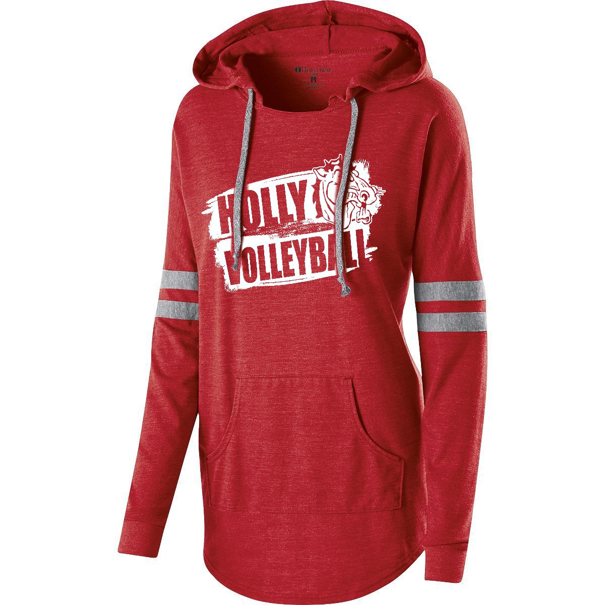 Holly Volleyball Ladies Hooded Low Key Pullover