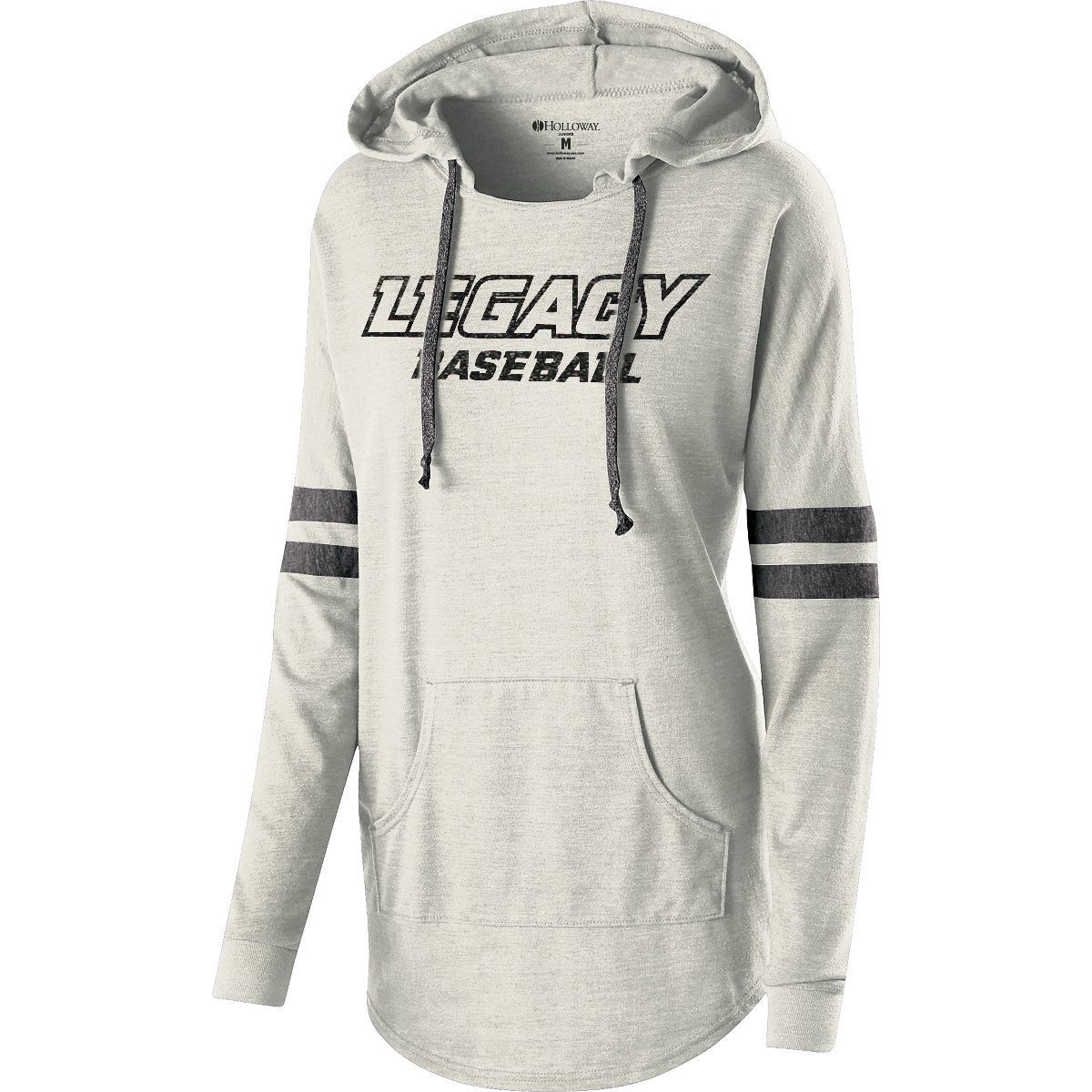 Legacy Baseball Glitter Ladies Hooded Low Key Pullover