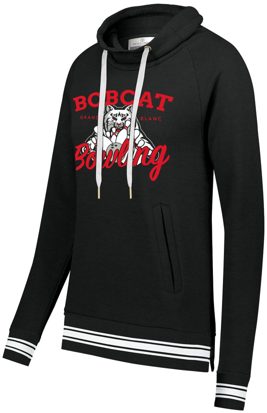 Grand Blanc Bowling Ladies Ivy Funnel Neck Sweatshirt