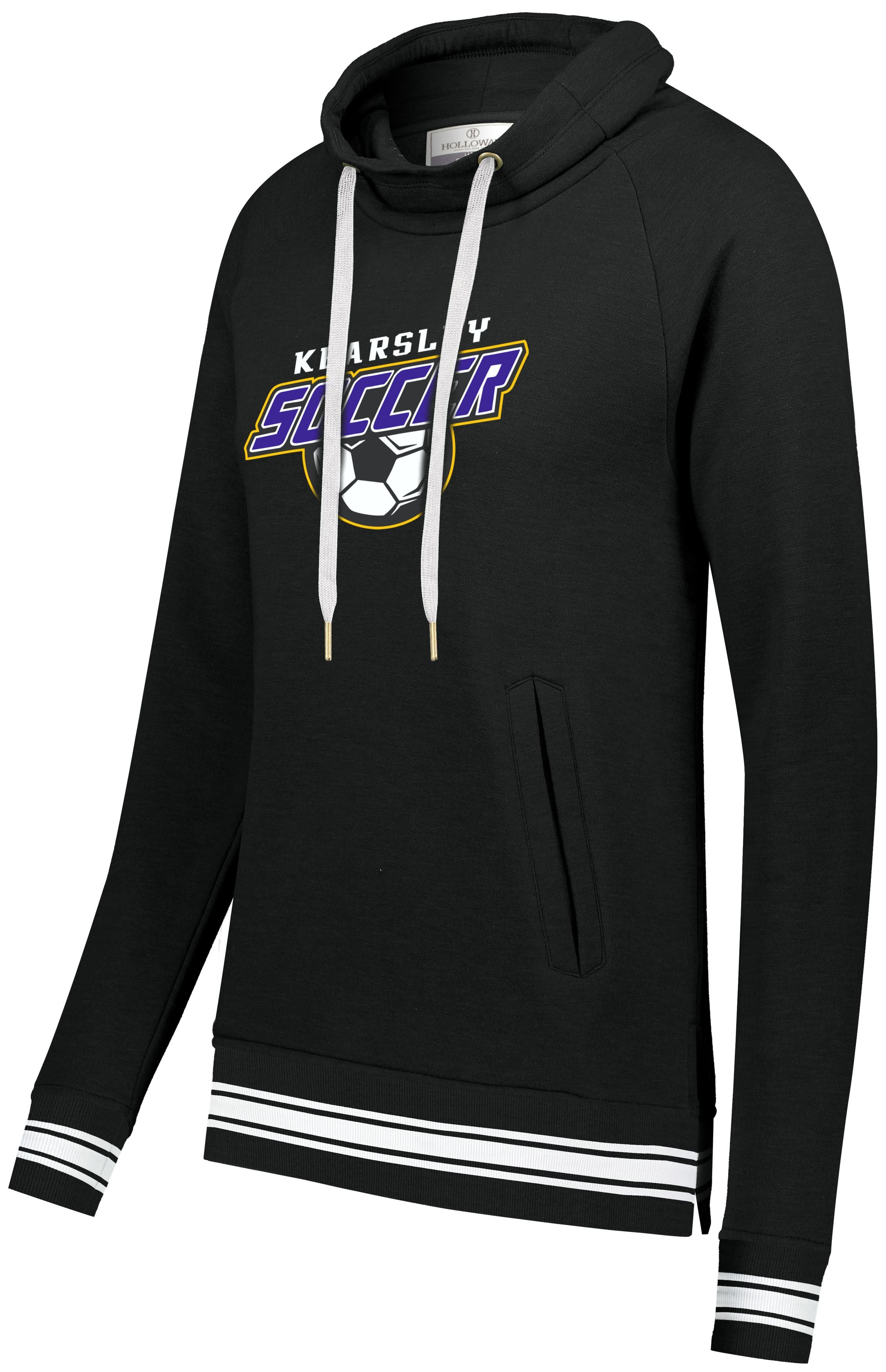 Kearsley Soccer Ladies Ivy Funnel Neck Sweatshirt