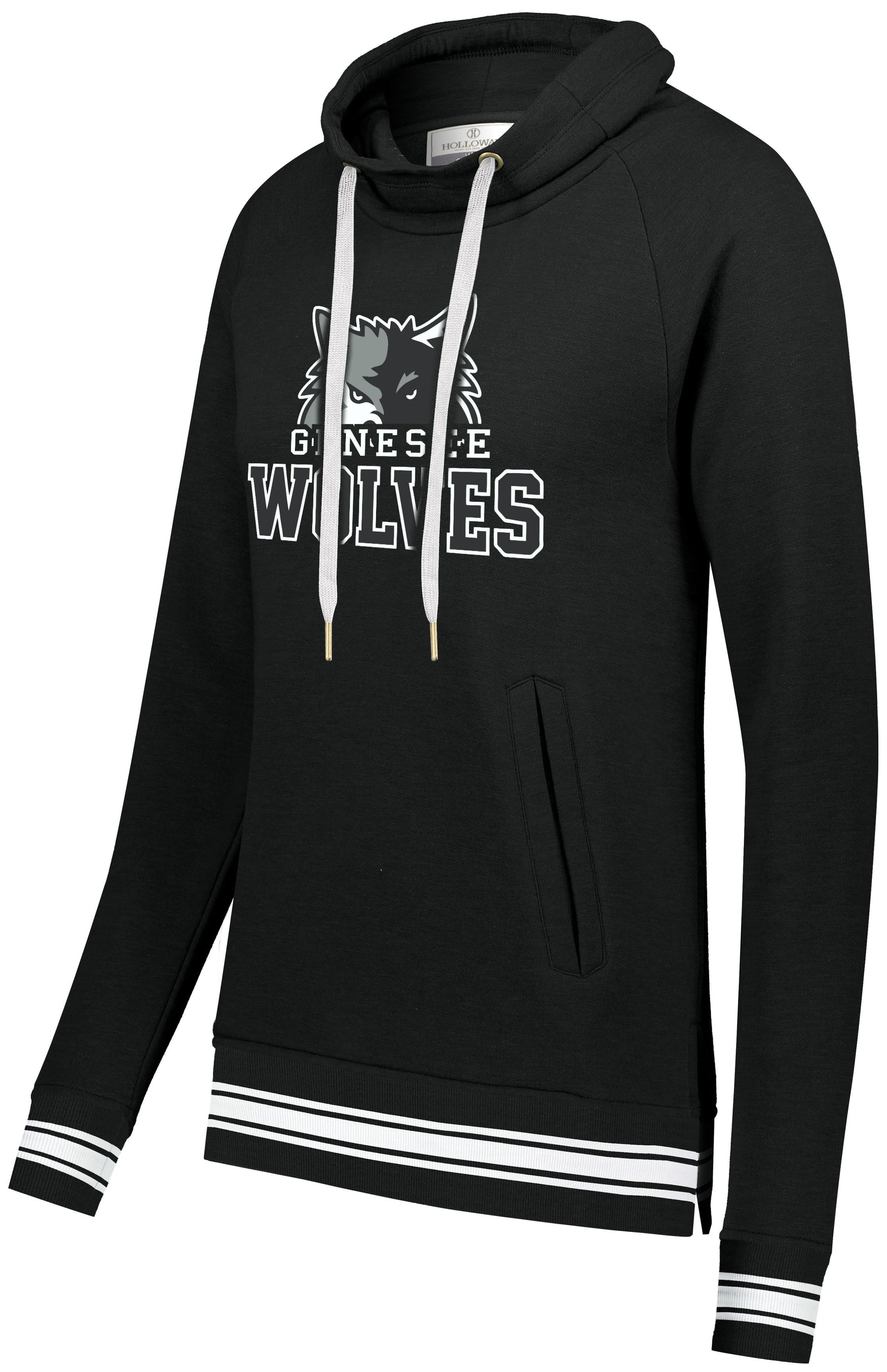 Genesee Wolves Ladies Ivy Funnel Neck Sweatshirt -GWPTO