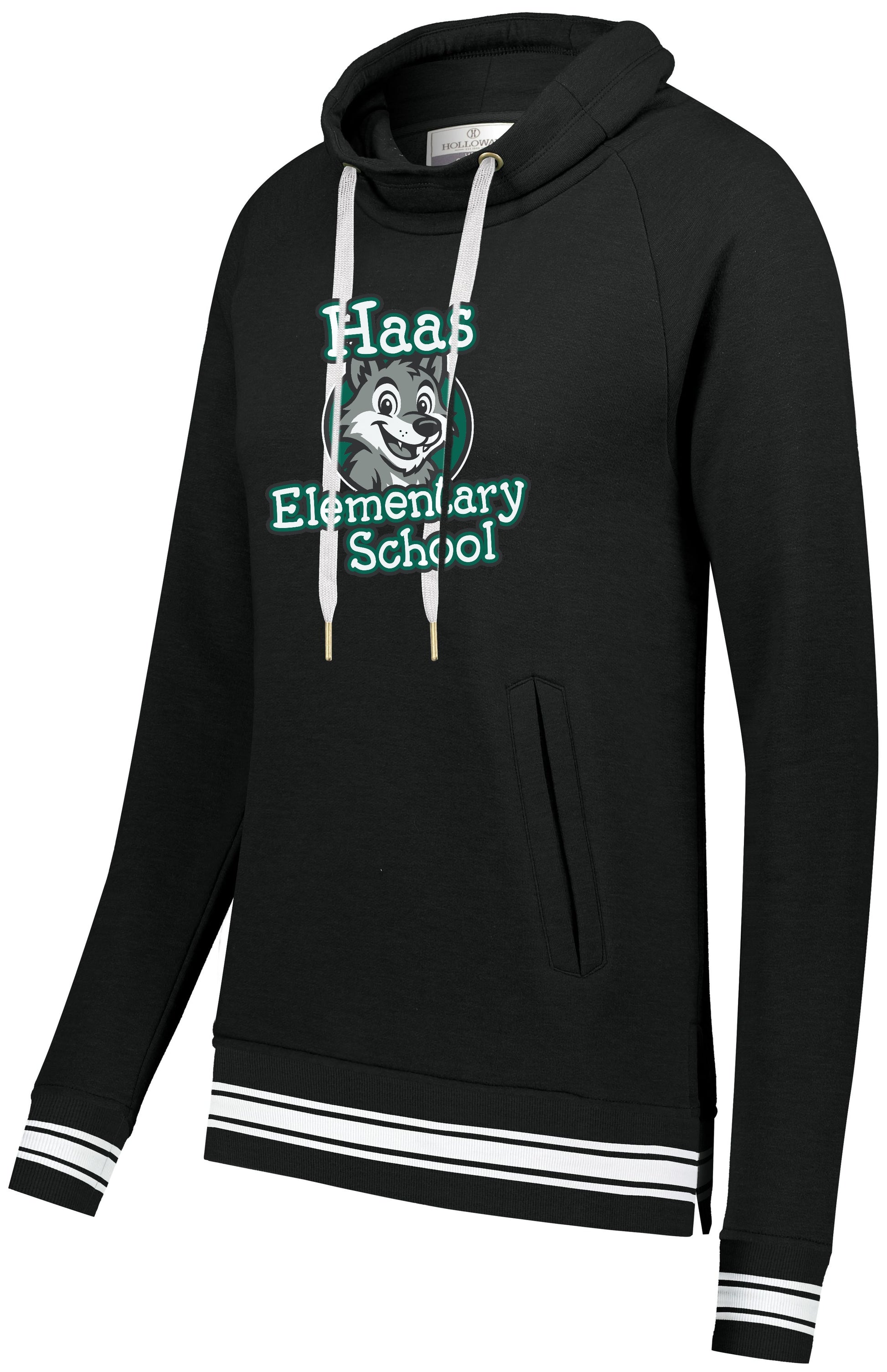 Haas Elementary Ladies Ivy Funnel Neck Sweatshirt