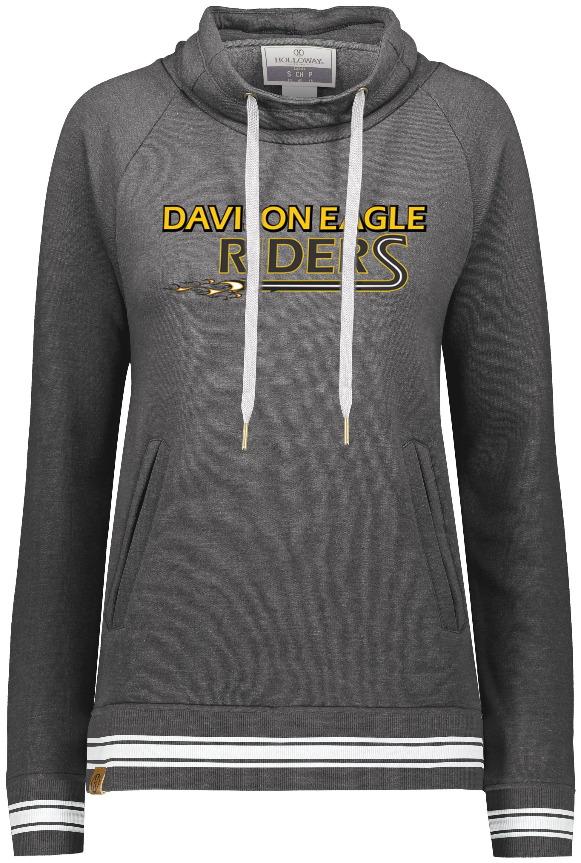 Davison Eagle Riders Ladies Ivy Funnel Neck Sweatshirt