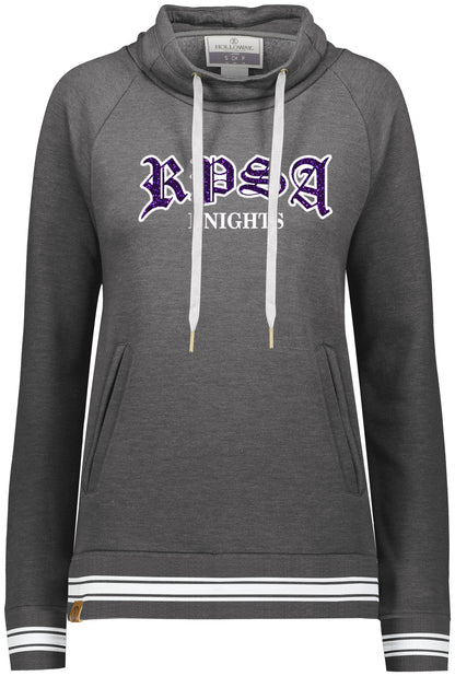 RPSA Glitter Ladies Ivy Funnel Neck Sweatshirt