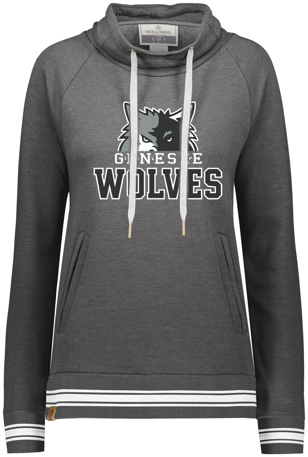Genesee Wolves Ladies Ivy Funnel Neck Sweatshirt -GWPTO