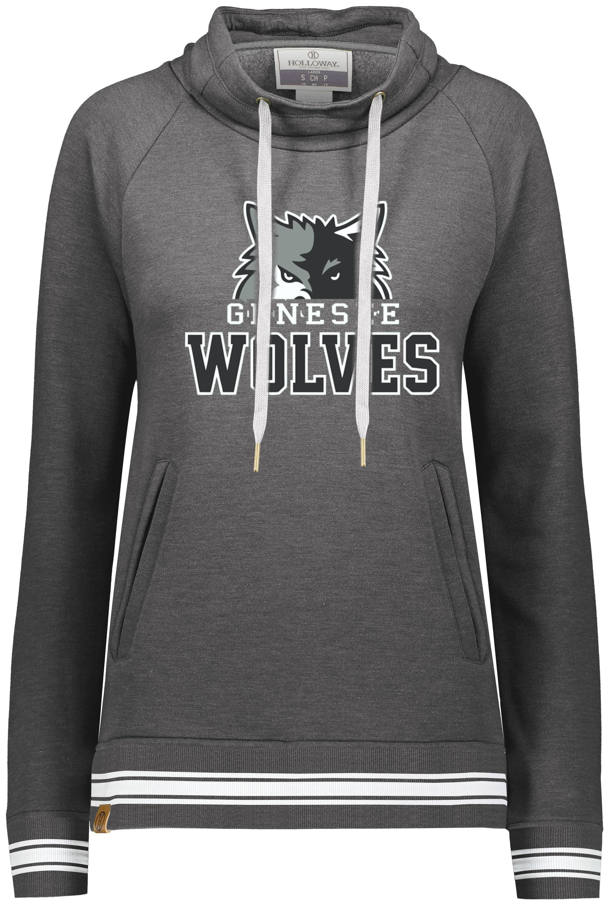 Genesee Wolves Ladies Ivy Funnel Neck Sweatshirt -GWPTO