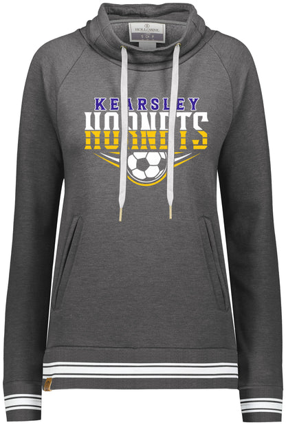 Kearsley Soccer Ladies Ivy Funnel Neck Sweatshirt