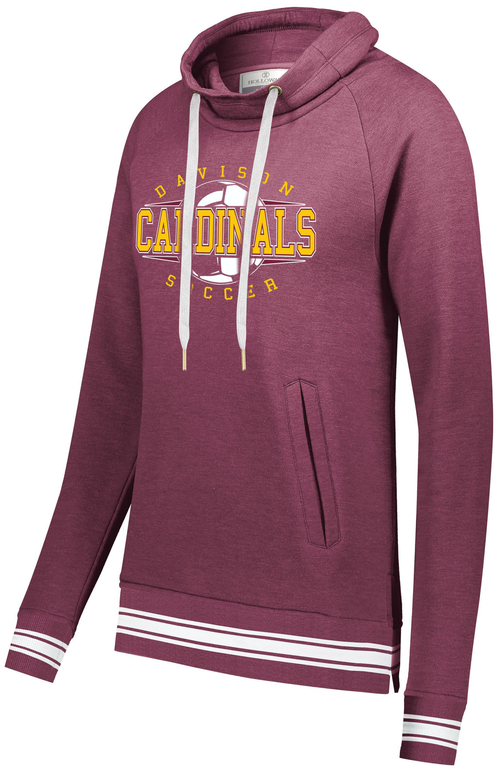 Davison Soccer Ladies Ivy Funnel Neck Sweatshirt