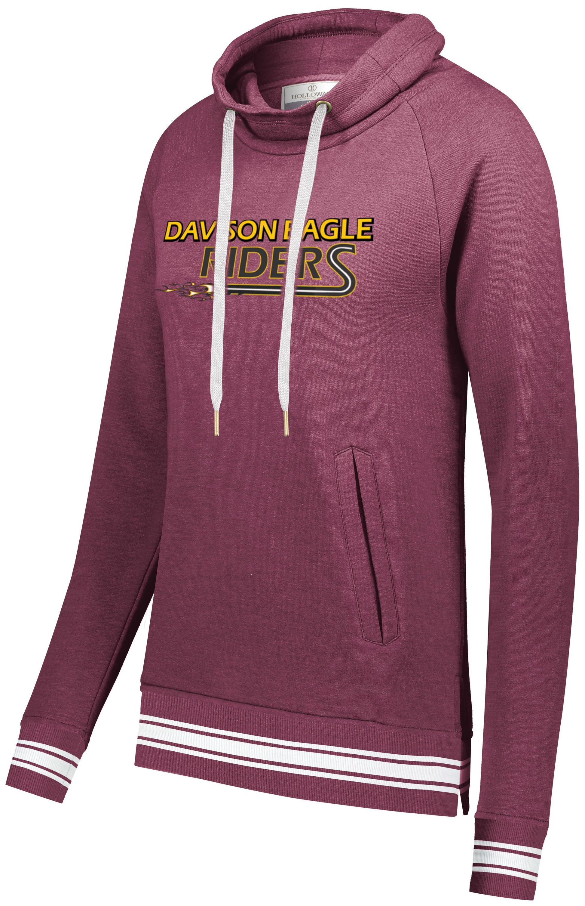 Davison Eagle Riders Ladies Ivy Funnel Neck Sweatshirt