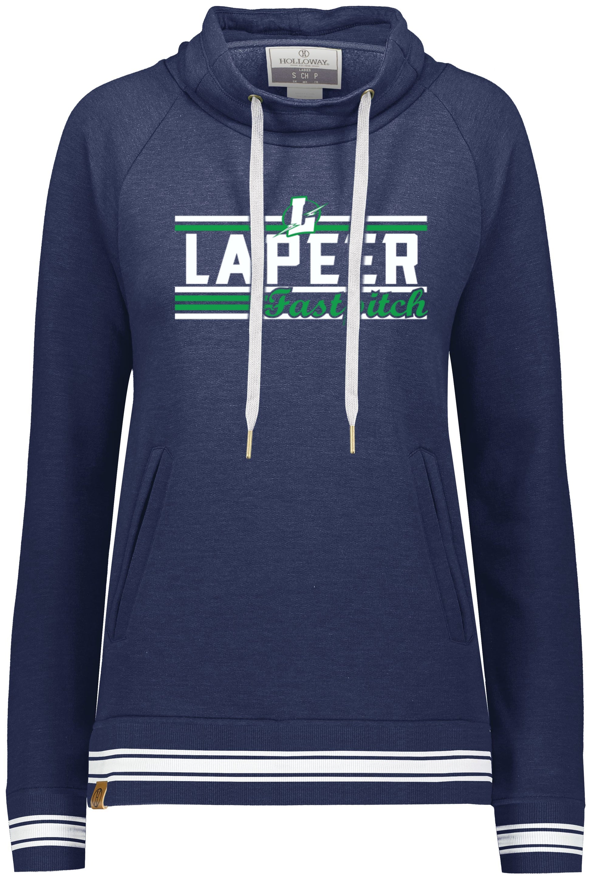 Lapeer Fastpitch Ladies Ivy Funnel Neck Sweatshirt