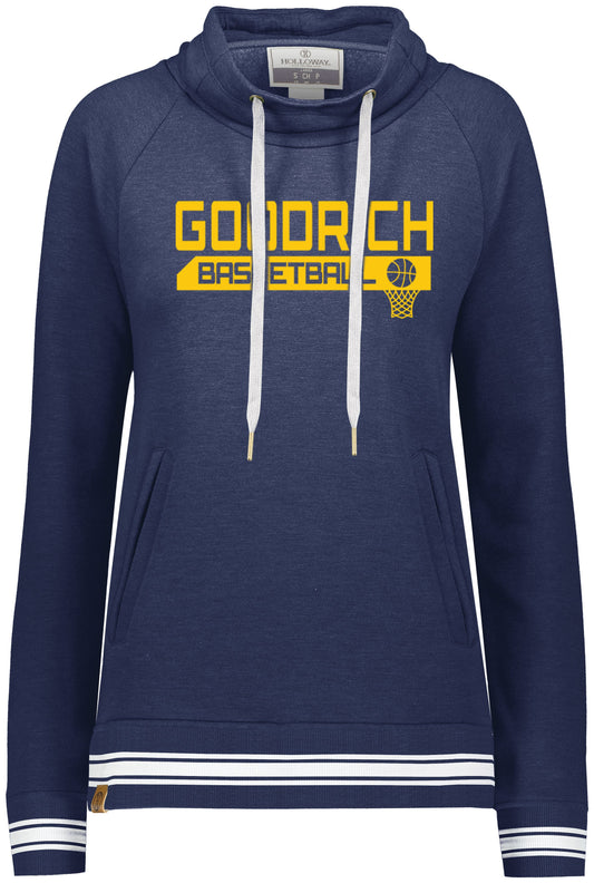 Goodrich Basketball Ladies Ivy Funnel Neck Sweatshirt