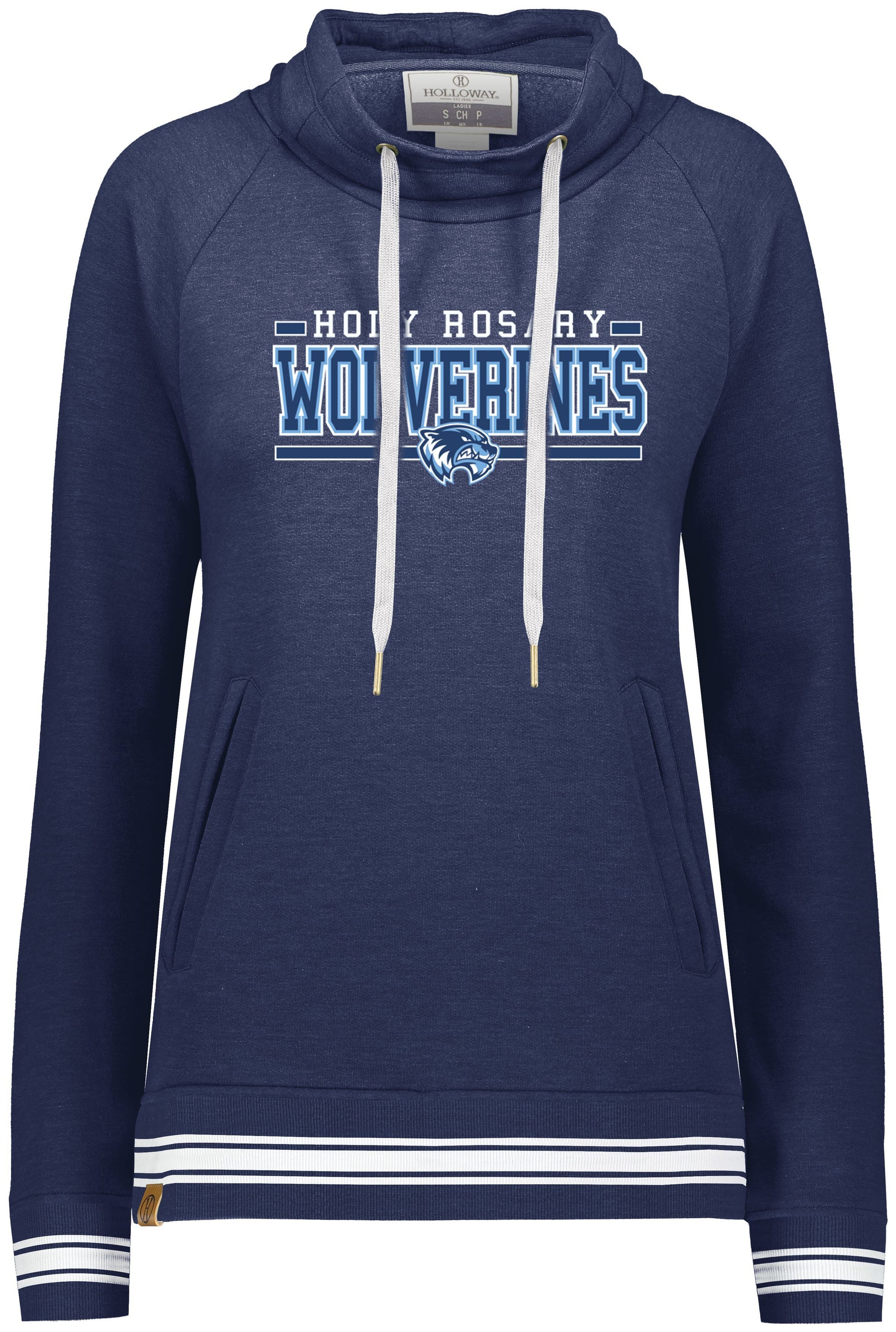 Holy Rosary Ladies Ivy Funnel Neck Sweatshirt