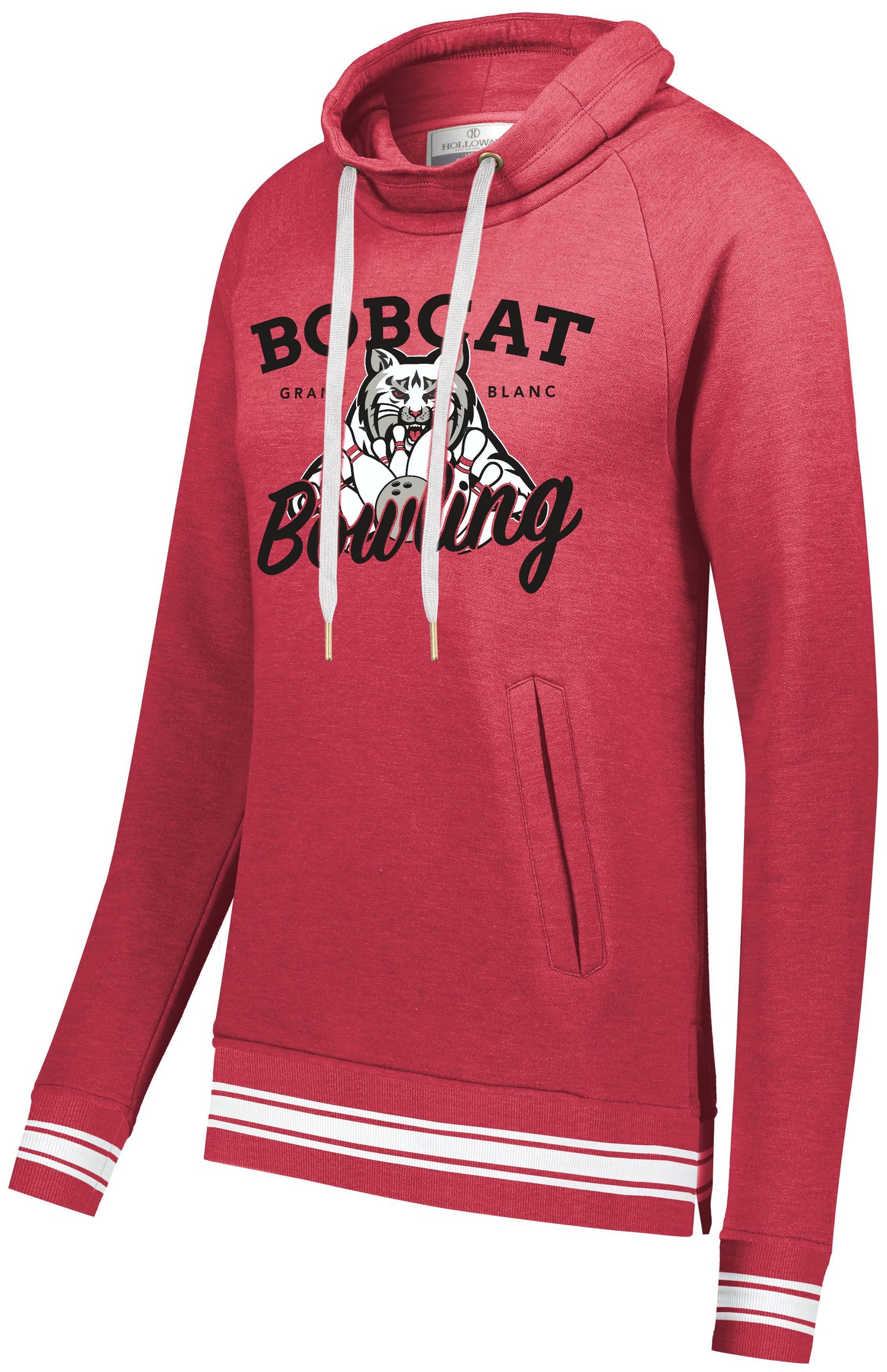 Grand Blanc Bowling Ladies Ivy Funnel Neck Sweatshirt