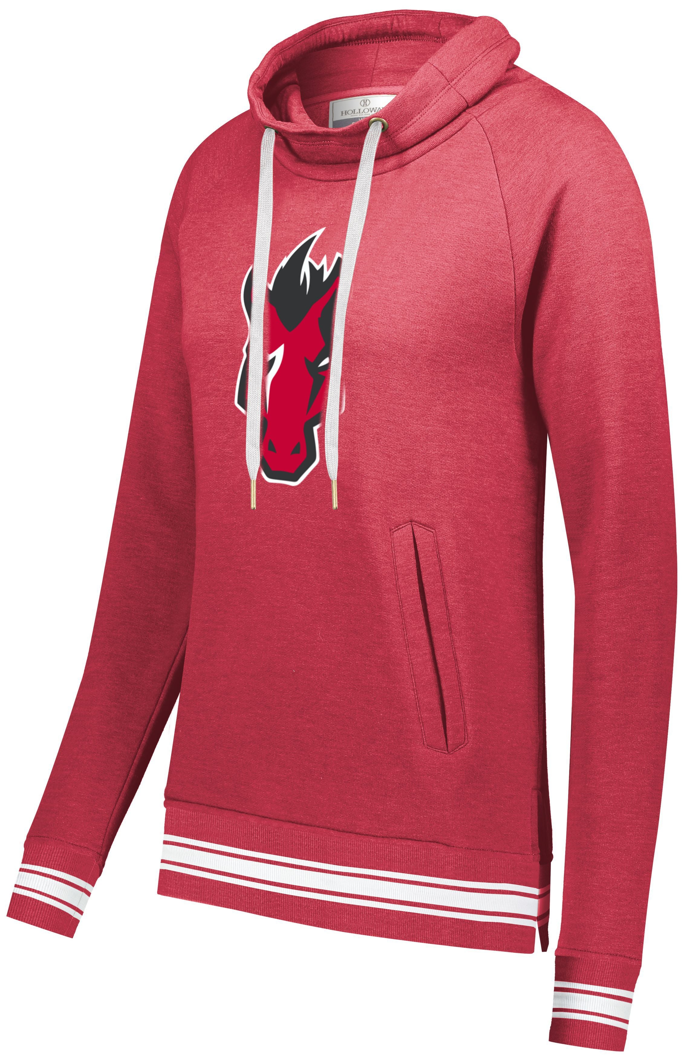 Mustangs Ladies Ivy Funnel Neck Sweatshirt